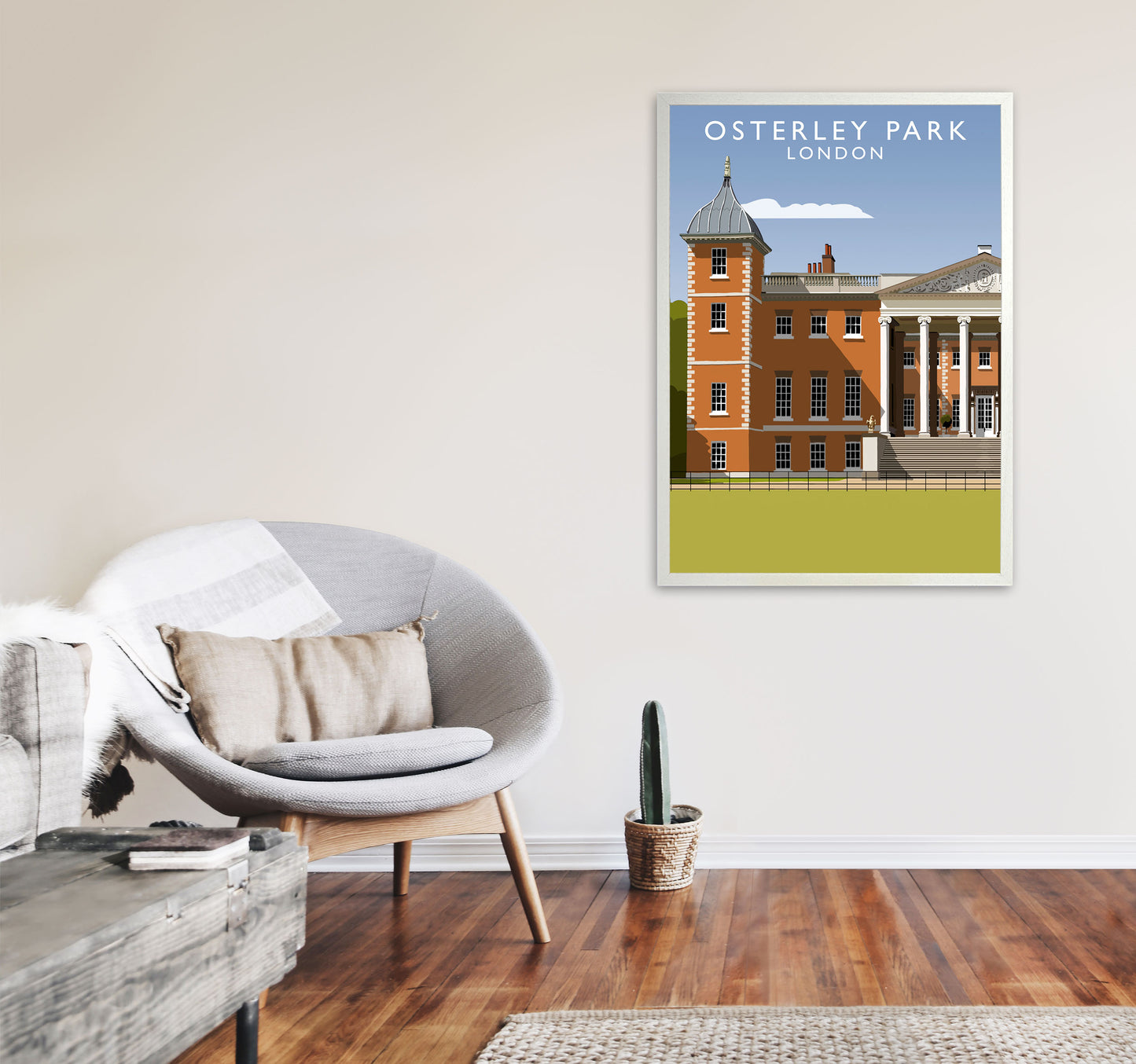 Osterlay Park (Portrait) by Richard O'Neill A1 Oak Frame