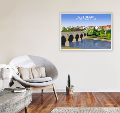 Wetherby West Yorkshire Digital Art Print by Richard O'Neill A1 Oak Frame