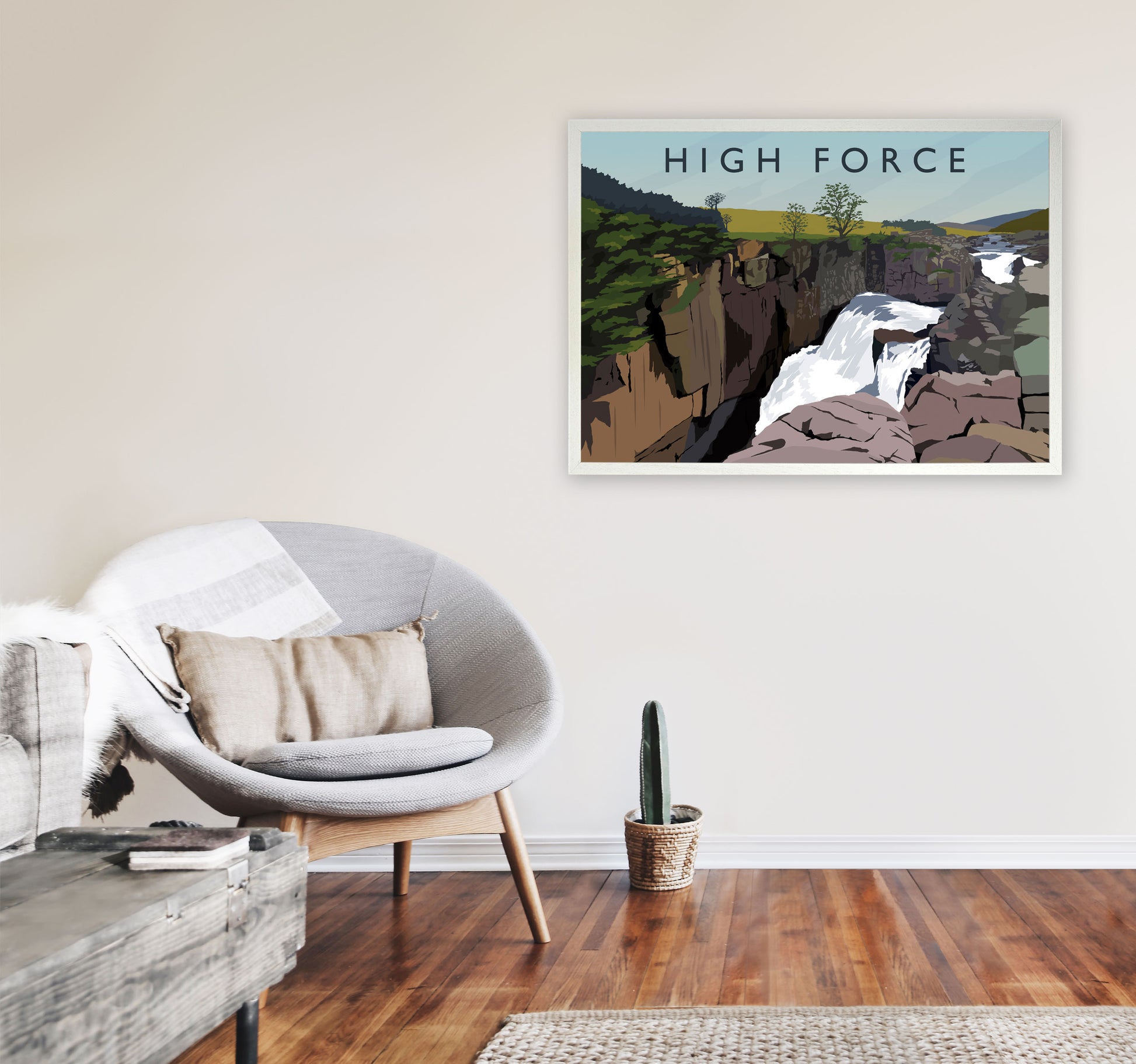 High Force 2 by Richard O'Neill A1 Oak Frame