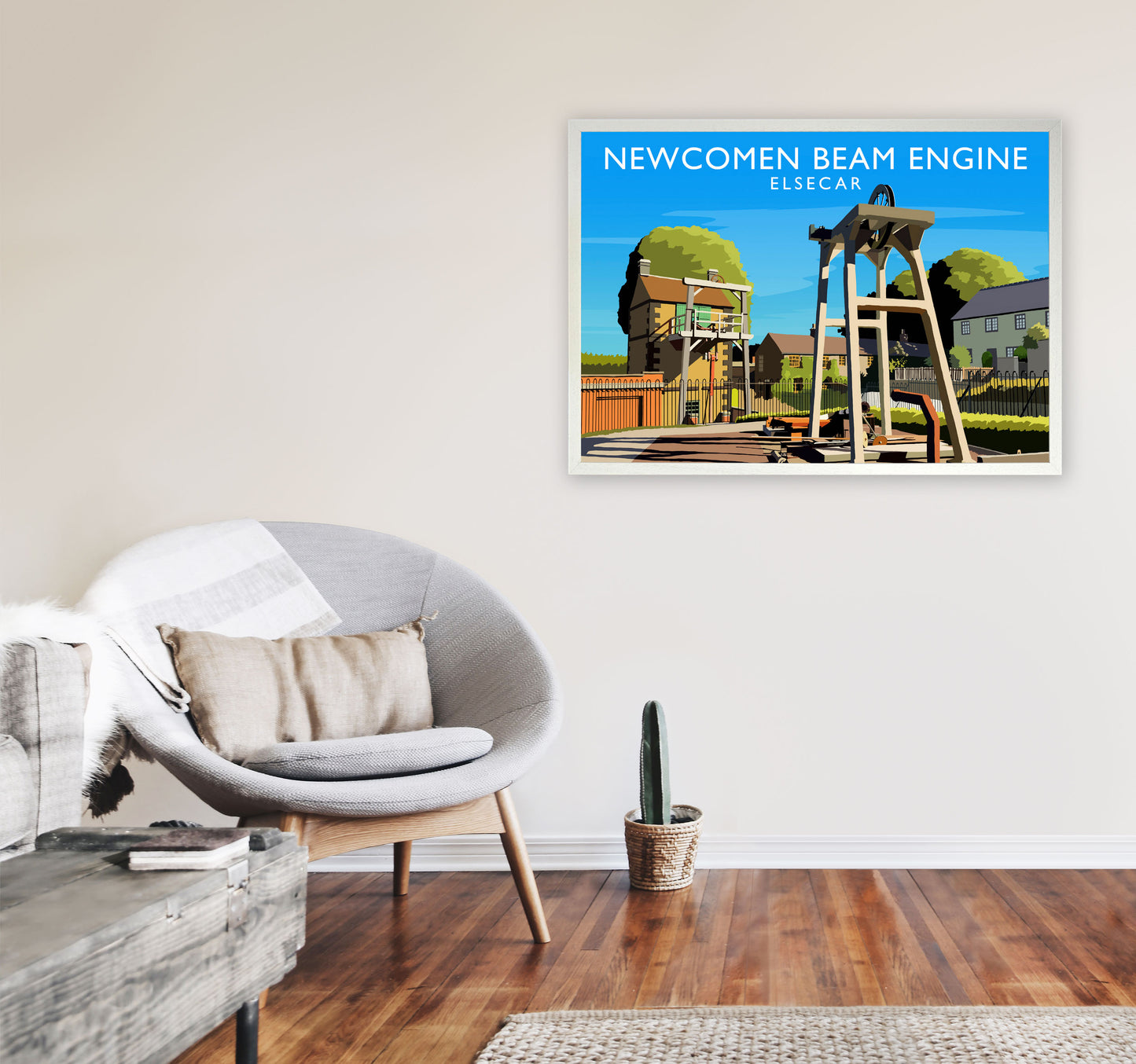 Newcomen Beam Engine by Richard O'Neill A1 Oak Frame