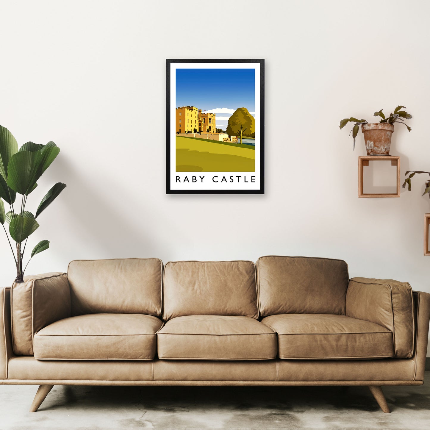 Raby Castle 2 Portrait Travel Art Print by Richard O'Neill A2 White Frame