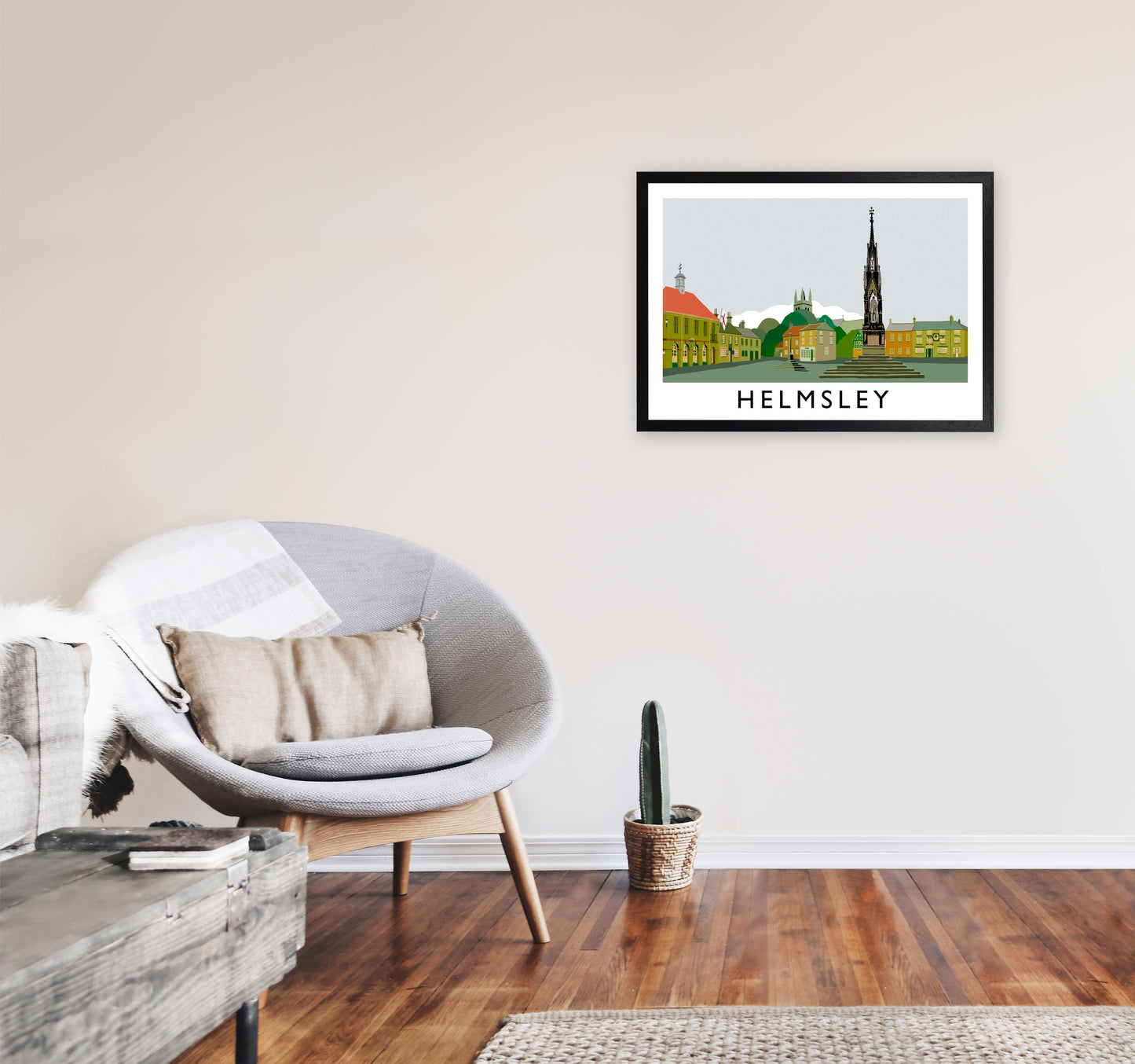 Helmsley Art Print by Richard O'Neill A2 White Frame