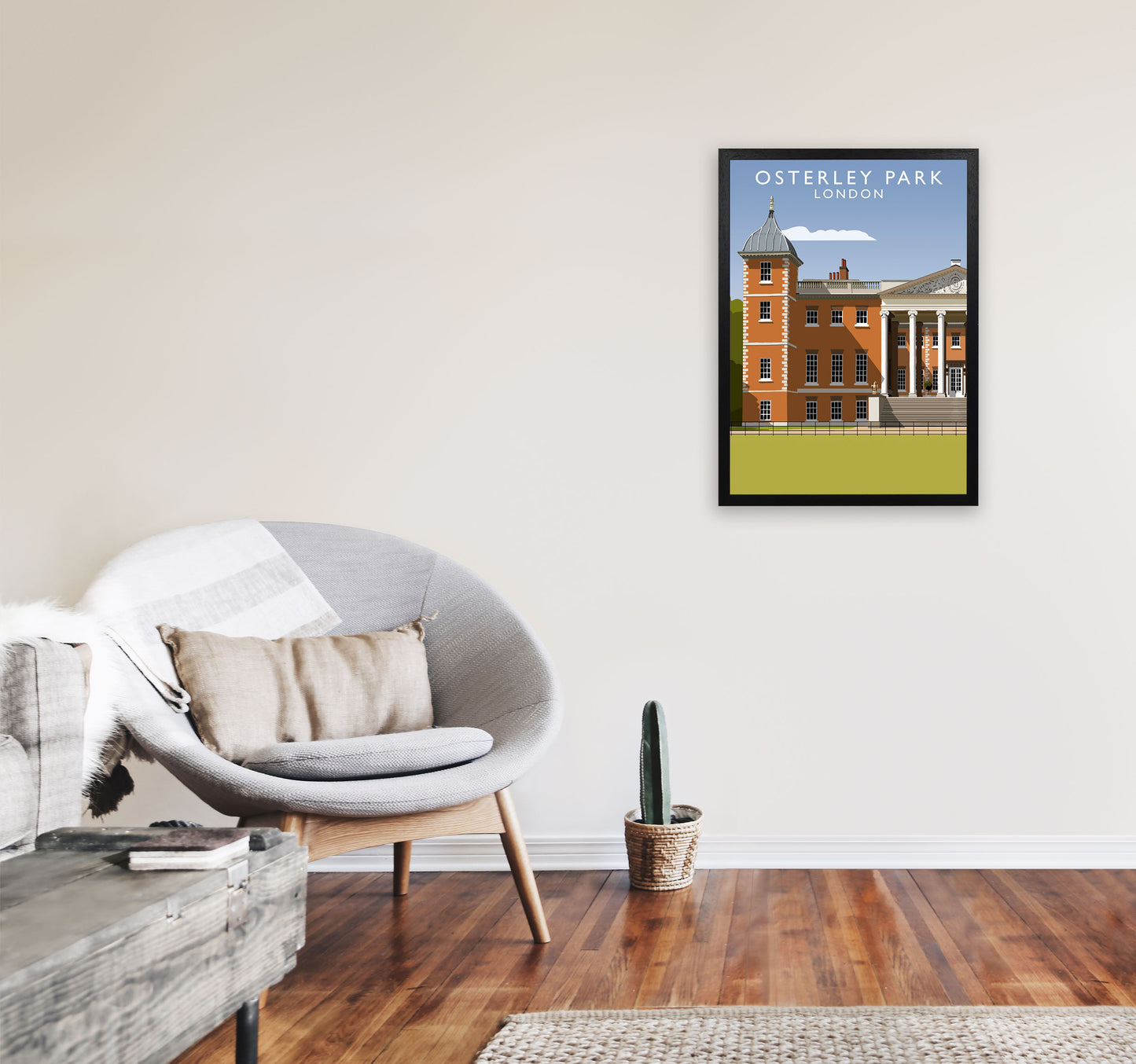 Osterlay Park (Portrait) by Richard O'Neill A2 White Frame