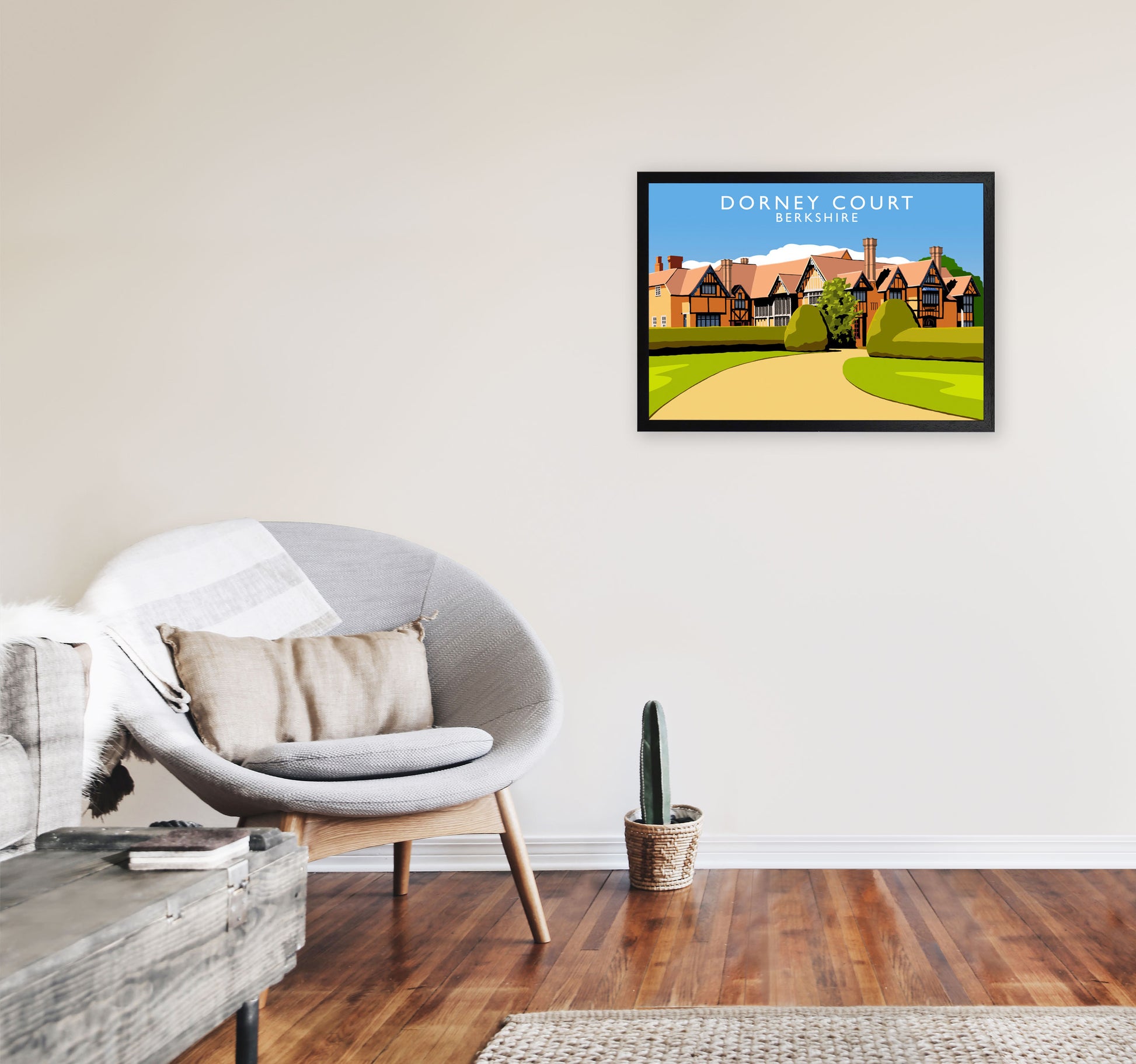 Dorney Court by Richard O'Neill A2 White Frame