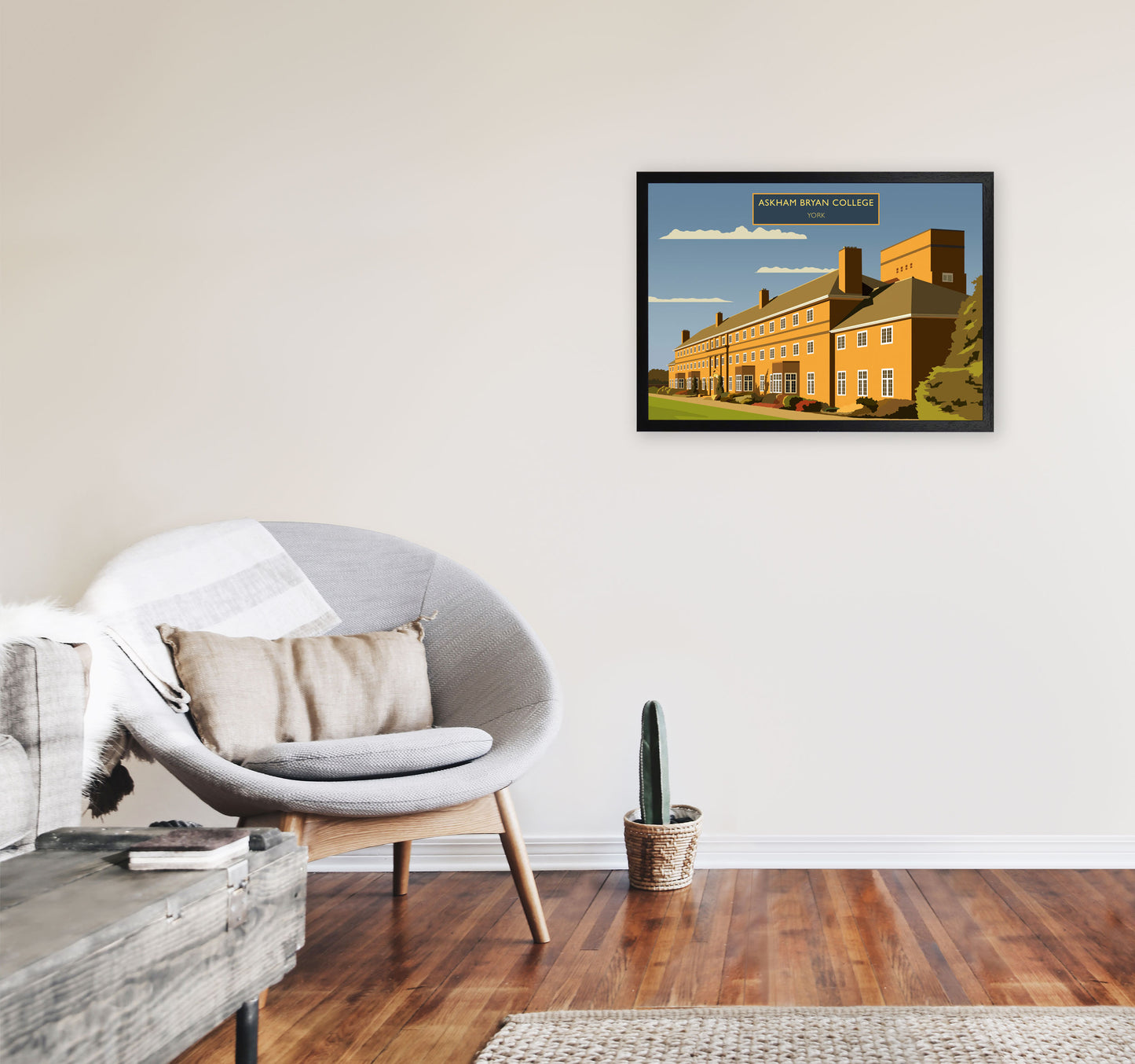 Askham Bryan College by Richard O'Neill A2 White Frame