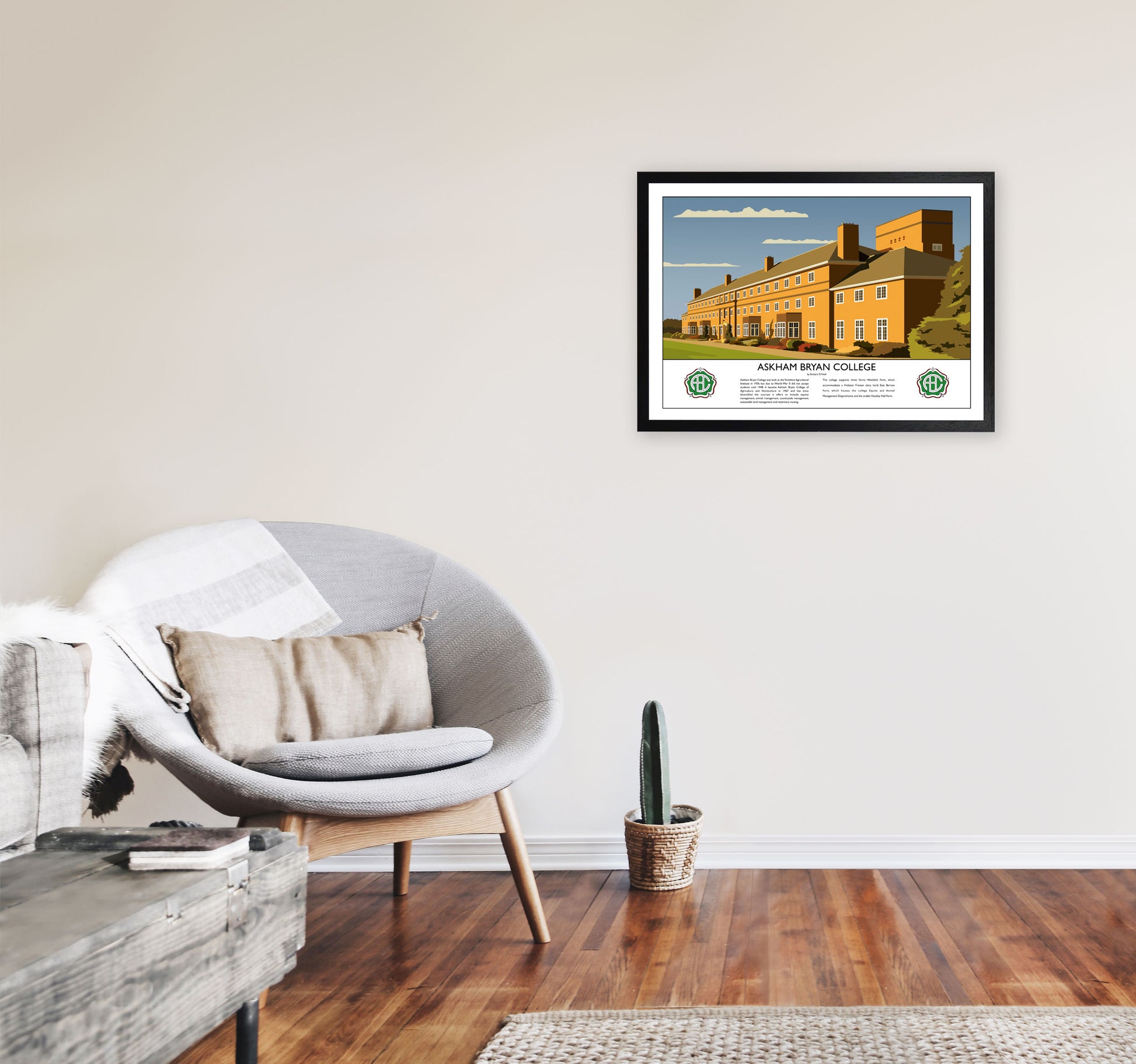 Askham Bryan College V2 by Richard O'Neill A2 White Frame