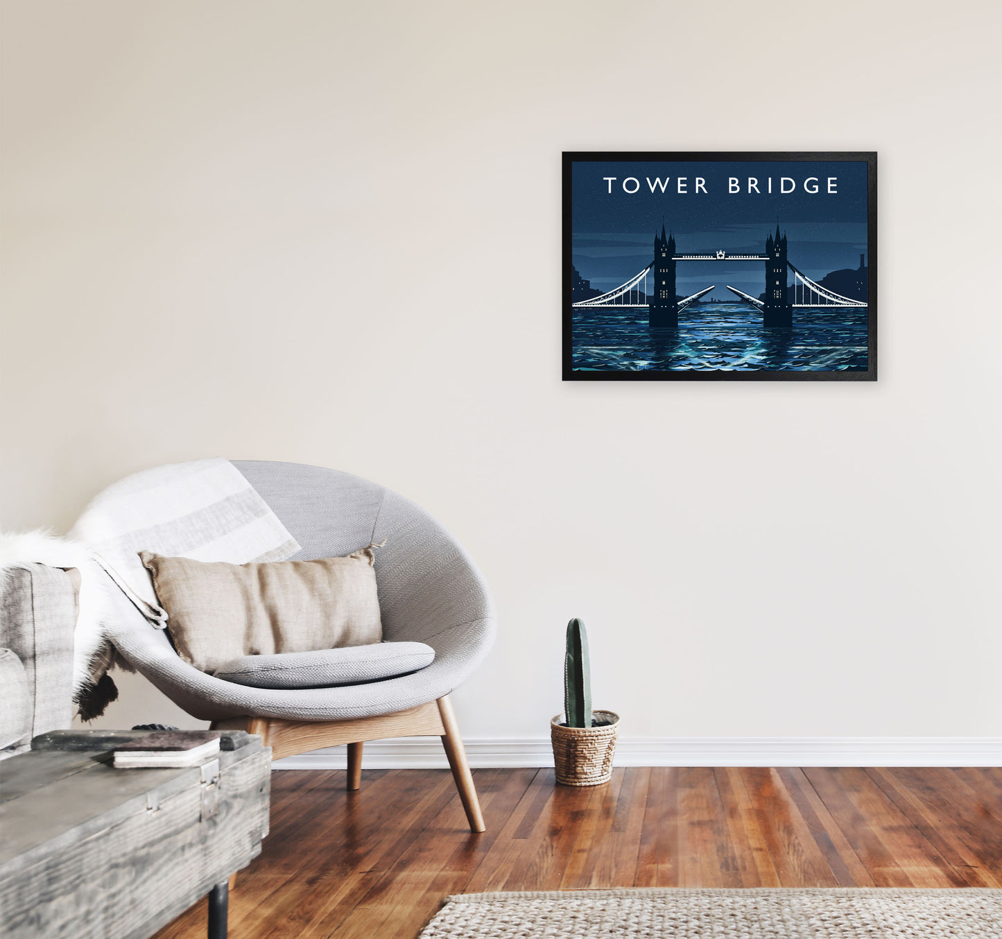 Tower Bridge by Richard O'Neill A2 White Frame