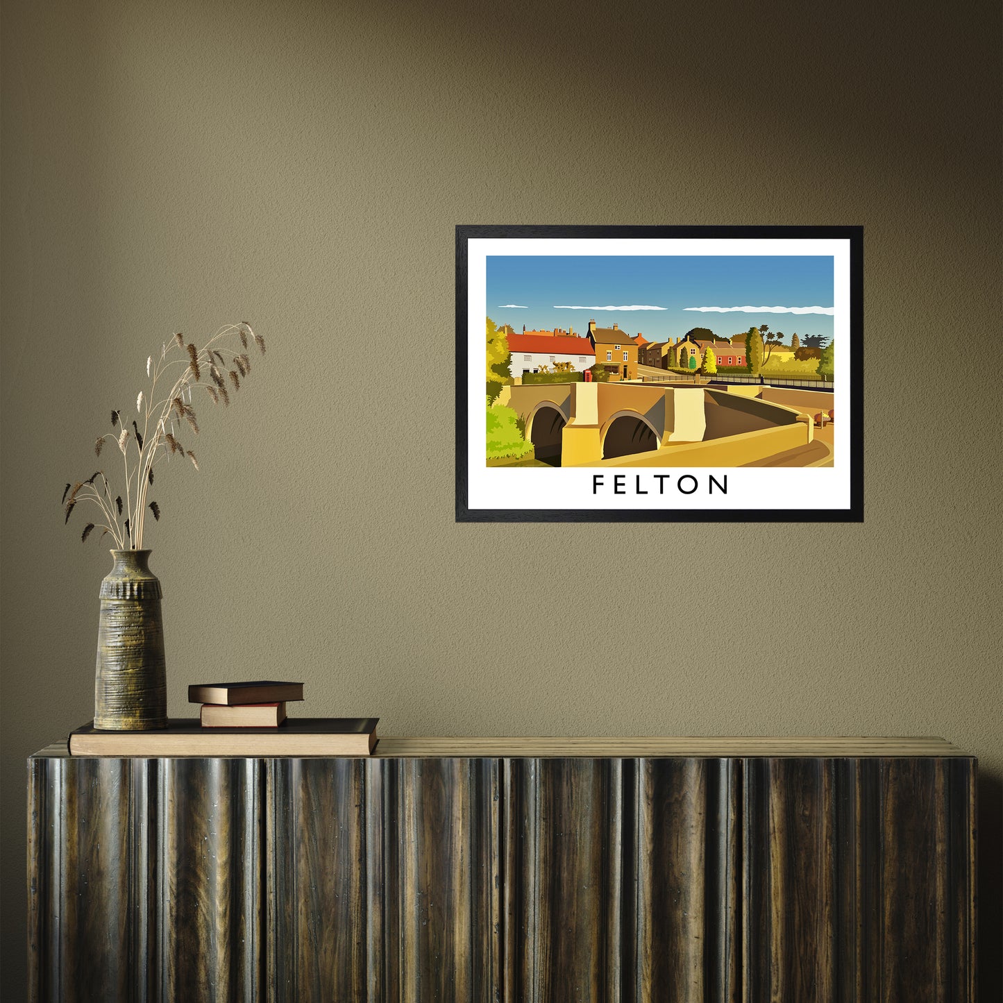 Felton by Richard O'Neill A2 Black Frame