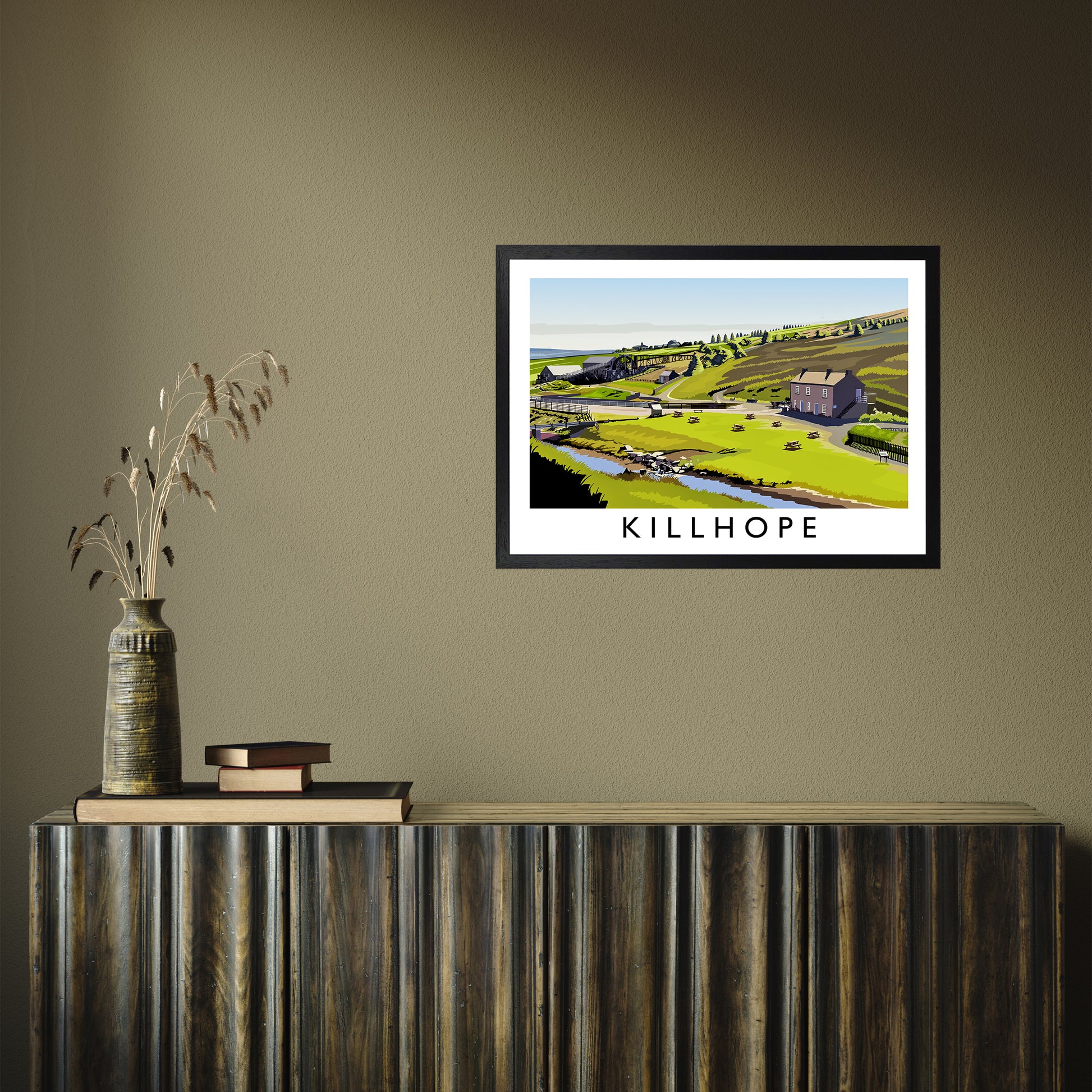 Killhope by Richard O'Neill A2 Black Frame