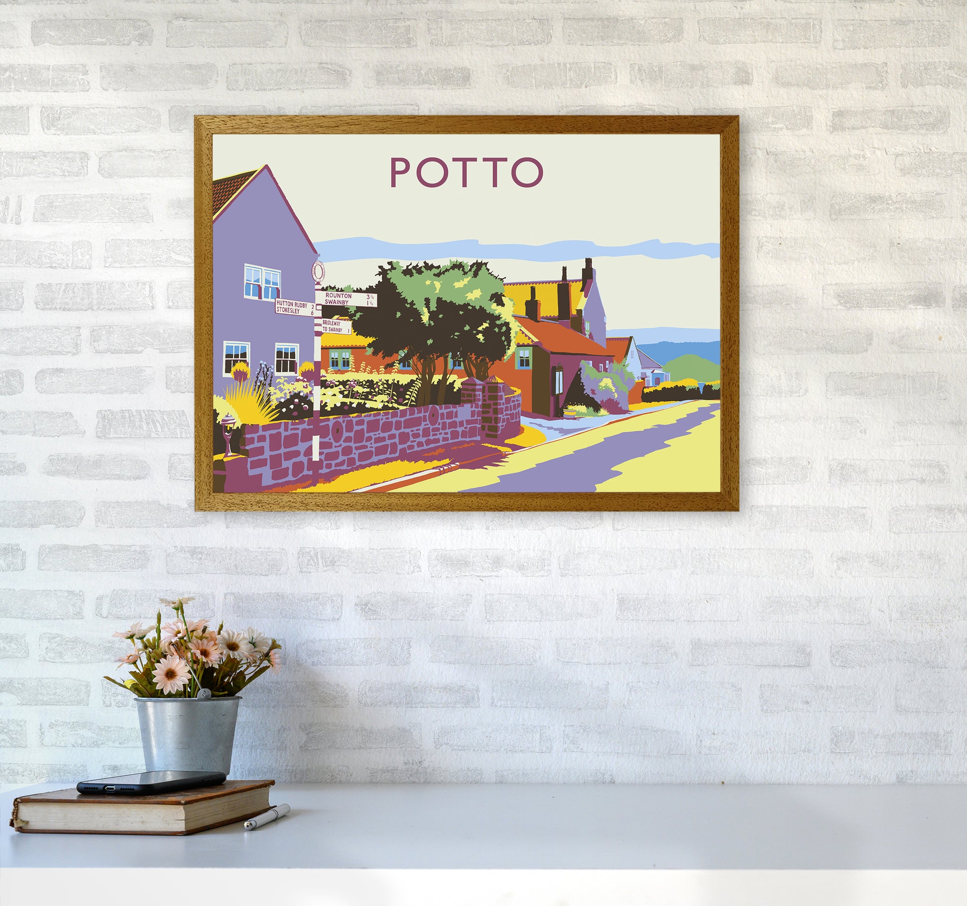 Potto Travel Art Print by Richard O'Neill A2 Print Only