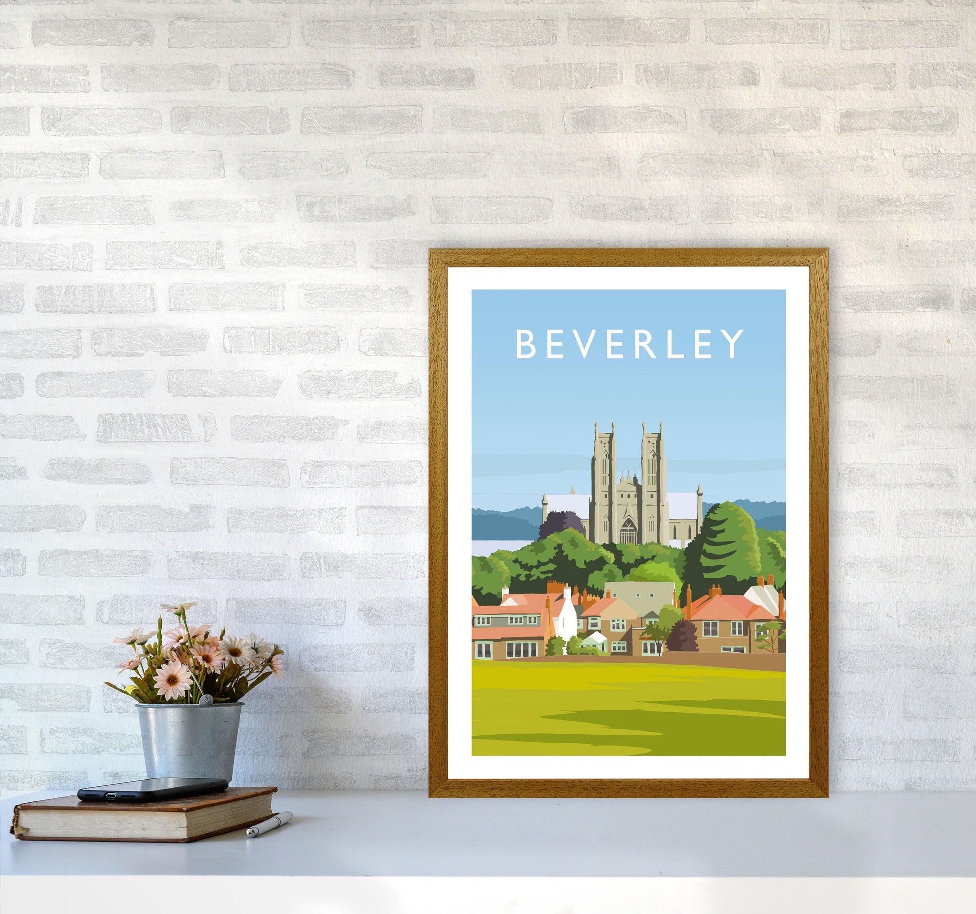 Beverley 3 portrait Travel Art Print by Richard O'Neill A2 Print Only