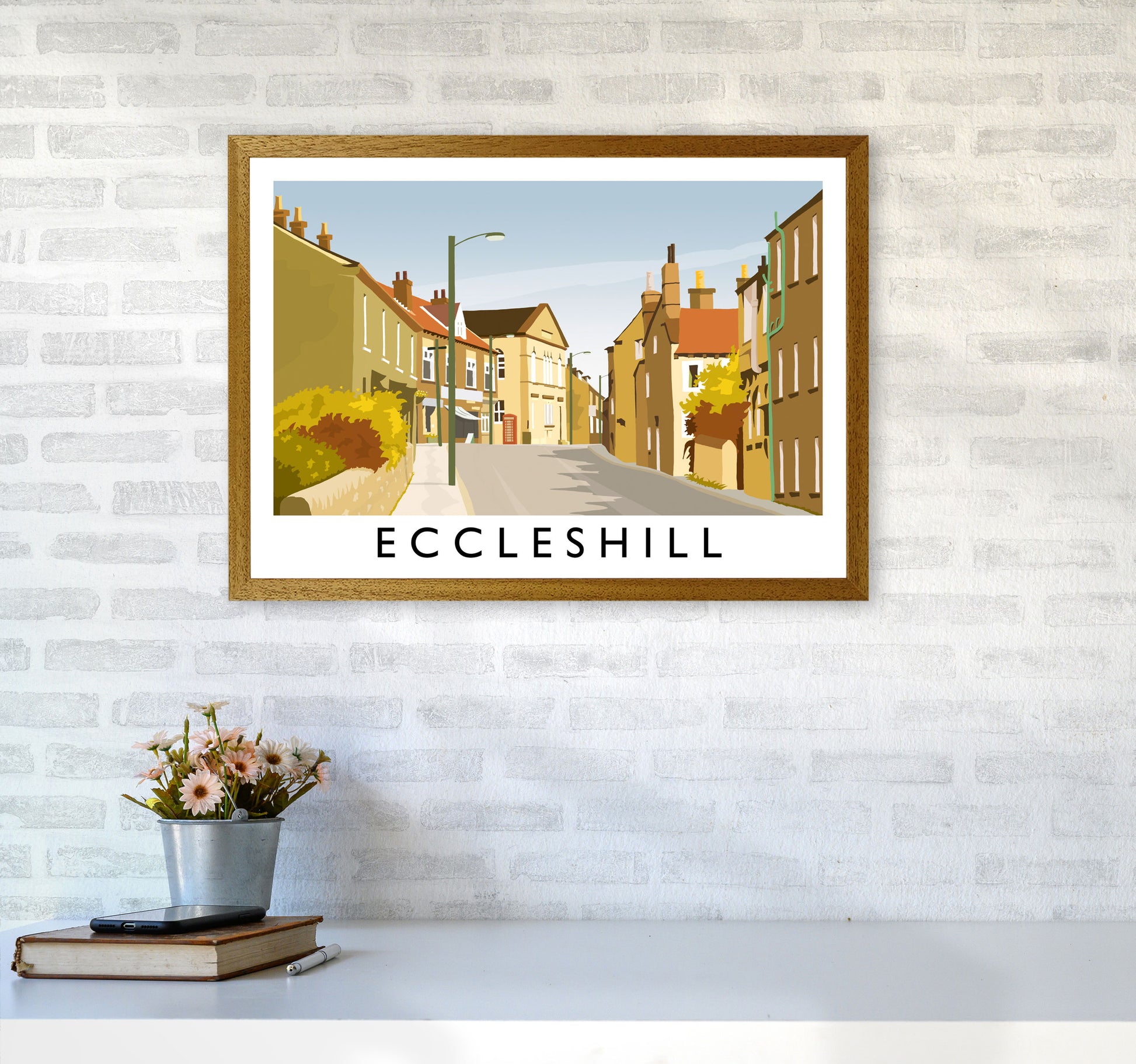 Eccleshill Travel Art Print by Richard O'Neill A2 Print Only