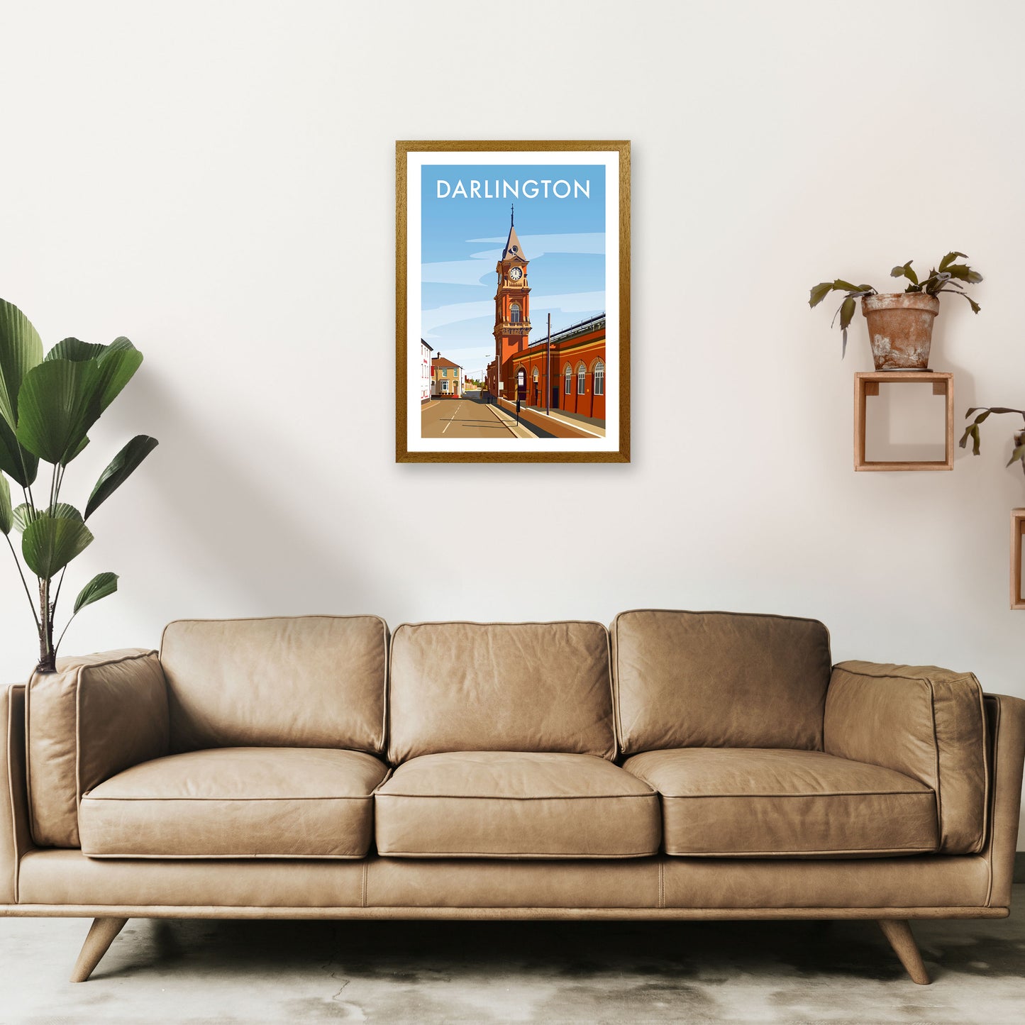 Darlington 3 Travel Art Print by Richard O'Neill A2 Print Only