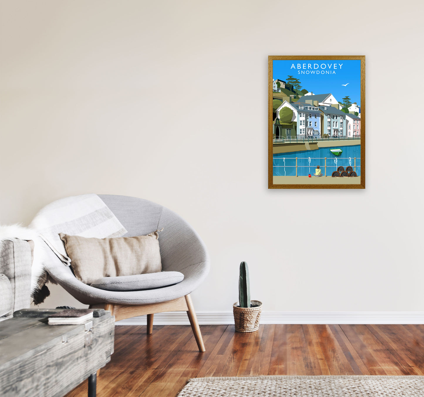 Aberdovey Snowdonia Art Print by Richard O'Neill A2 Print Only