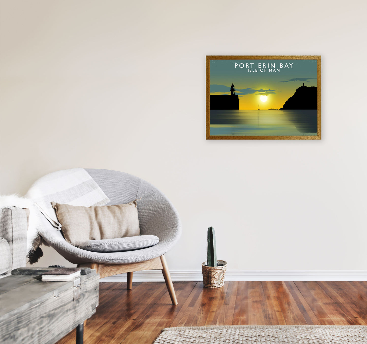 Port Erin Bay (Landscape) by Richard O'Neill A2 Print Only