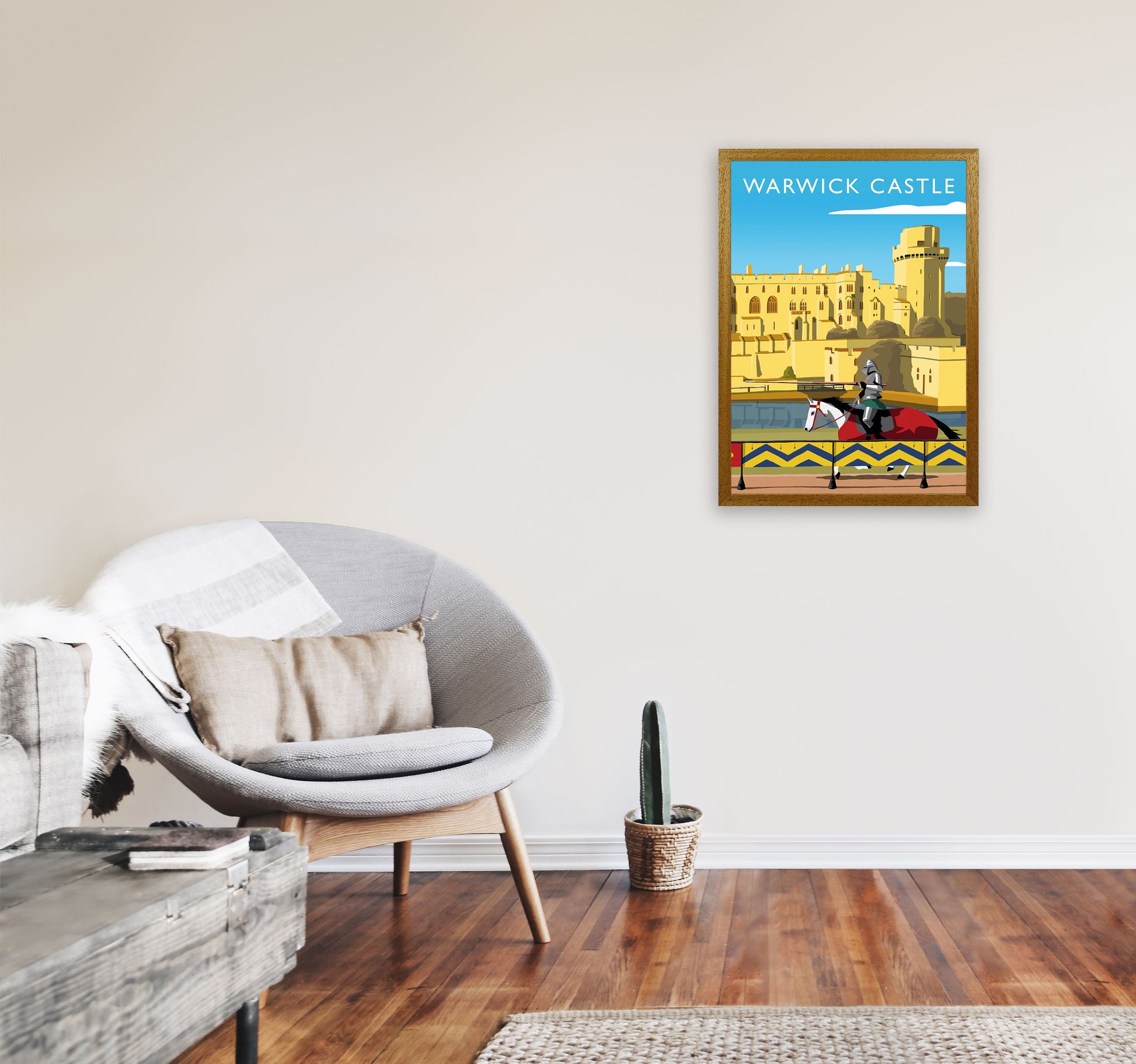 Warwick Castle Portrait by Richard O'Neill A2 Print Only
