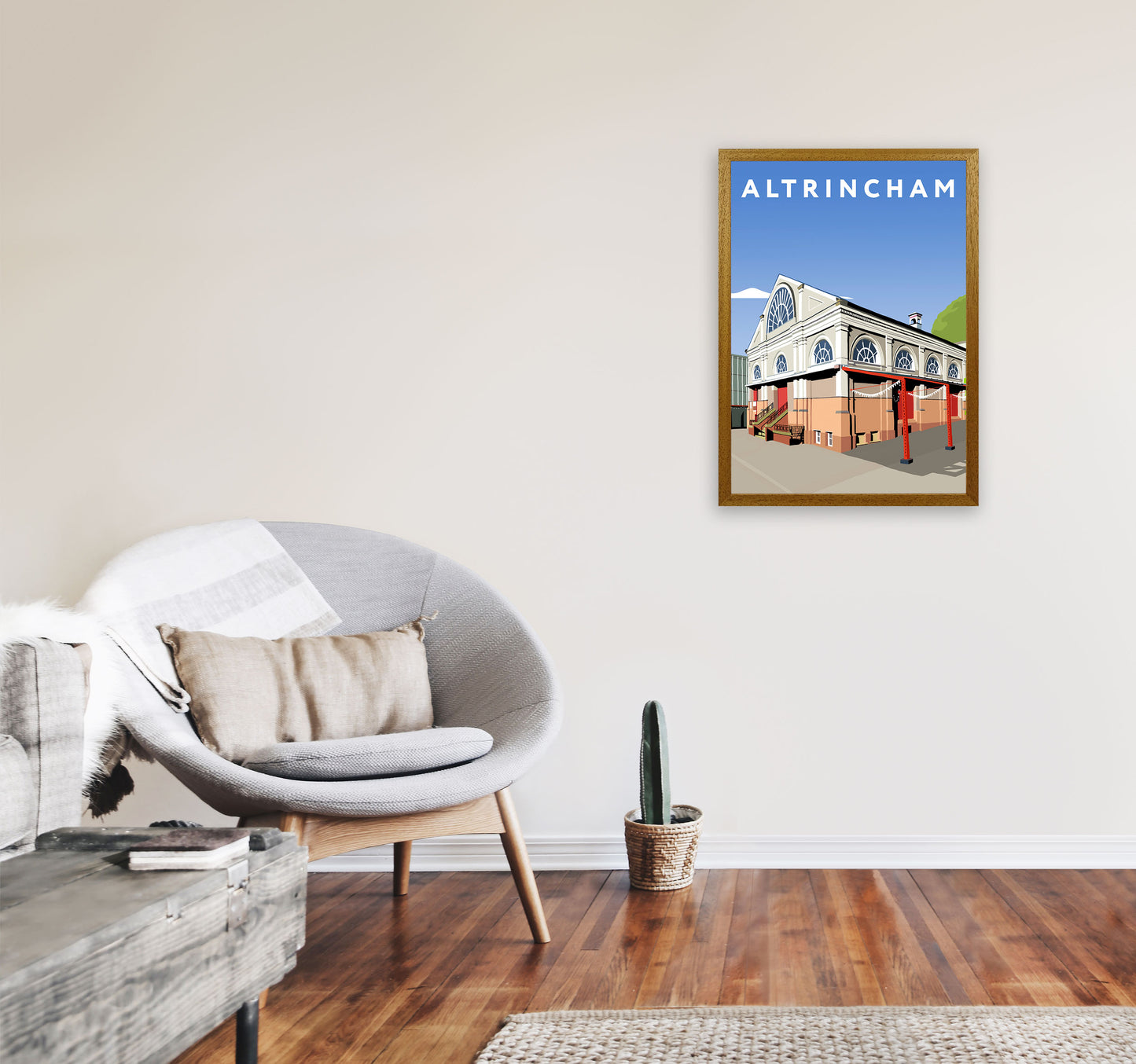 Altrincham Art Print by Richard O'Neill A2 Print Only