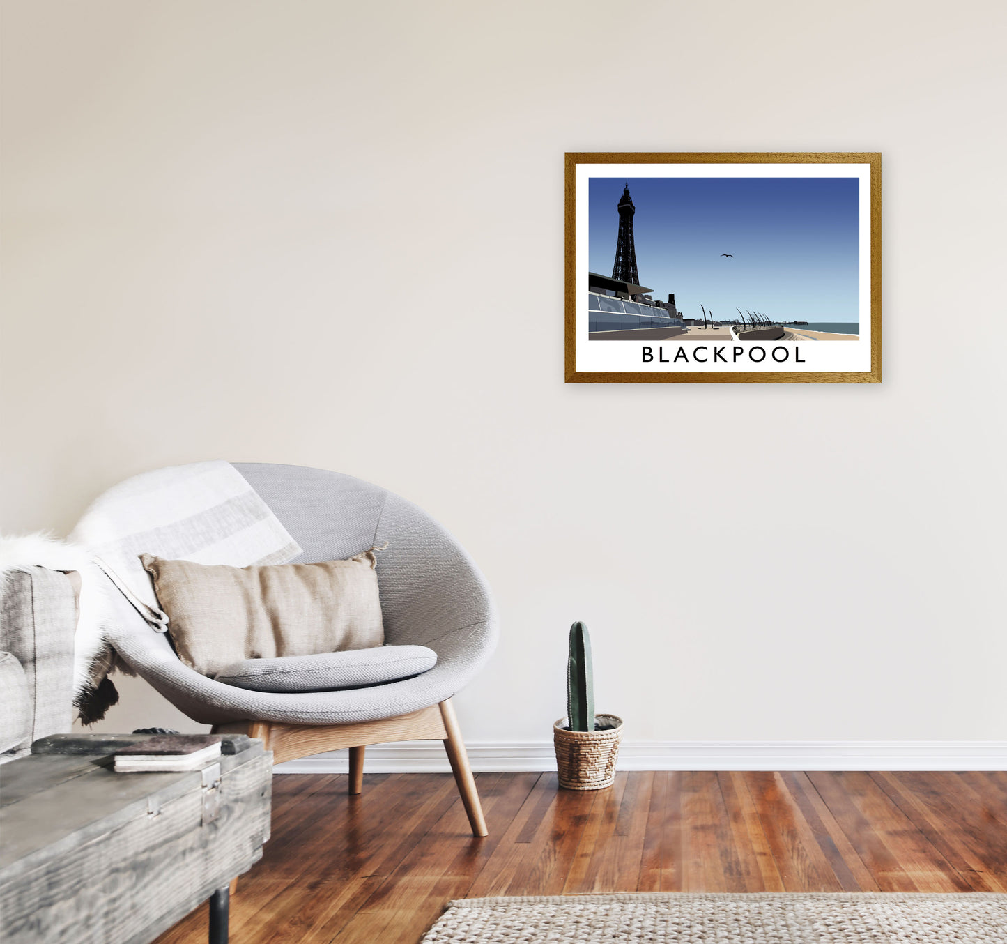 Blackpool Art Print by Richard O'Neill A2 Print Only