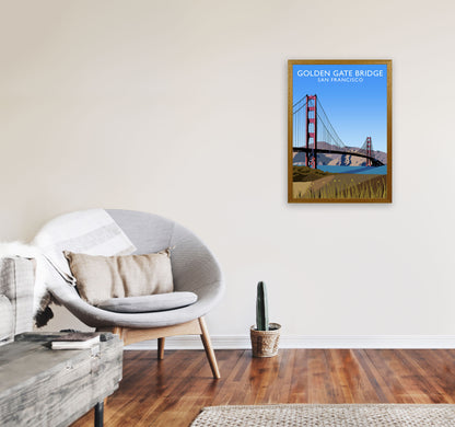 Golden Gate Bridge Portrait by Richard O'Neill A2 Print Only