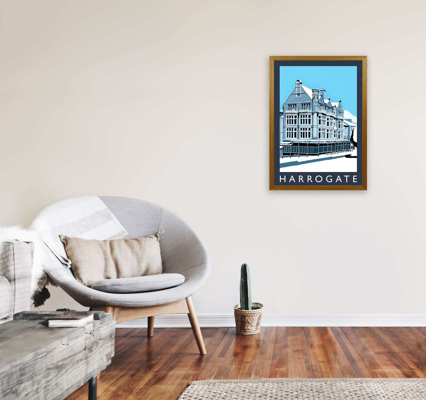 Harrogate Travel Art Print by Richard O'Neill, Framed Wall Art A2 Print Only