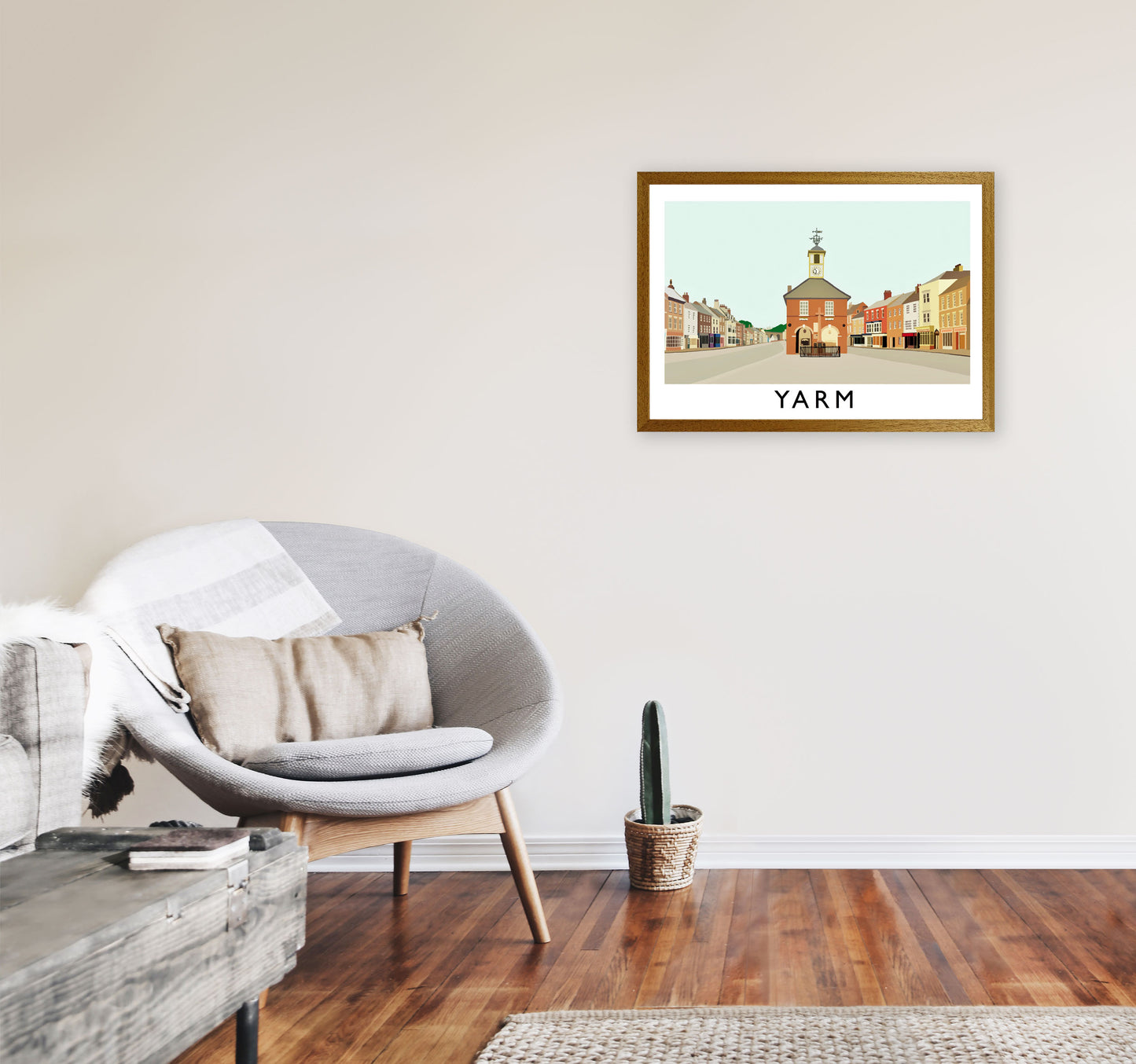 Yarm Art Print by Richard O'Neill, Framed Wall Art A2 Print Only