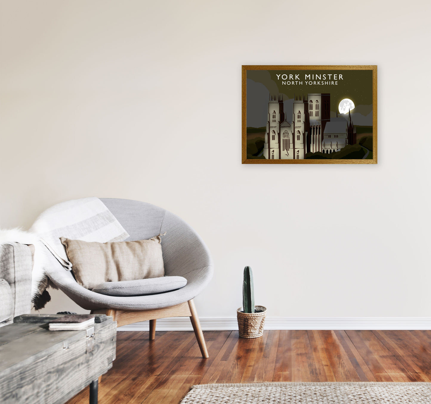 York Minster2 Night Digital Art Print by Richard O'Neill A2 Print Only