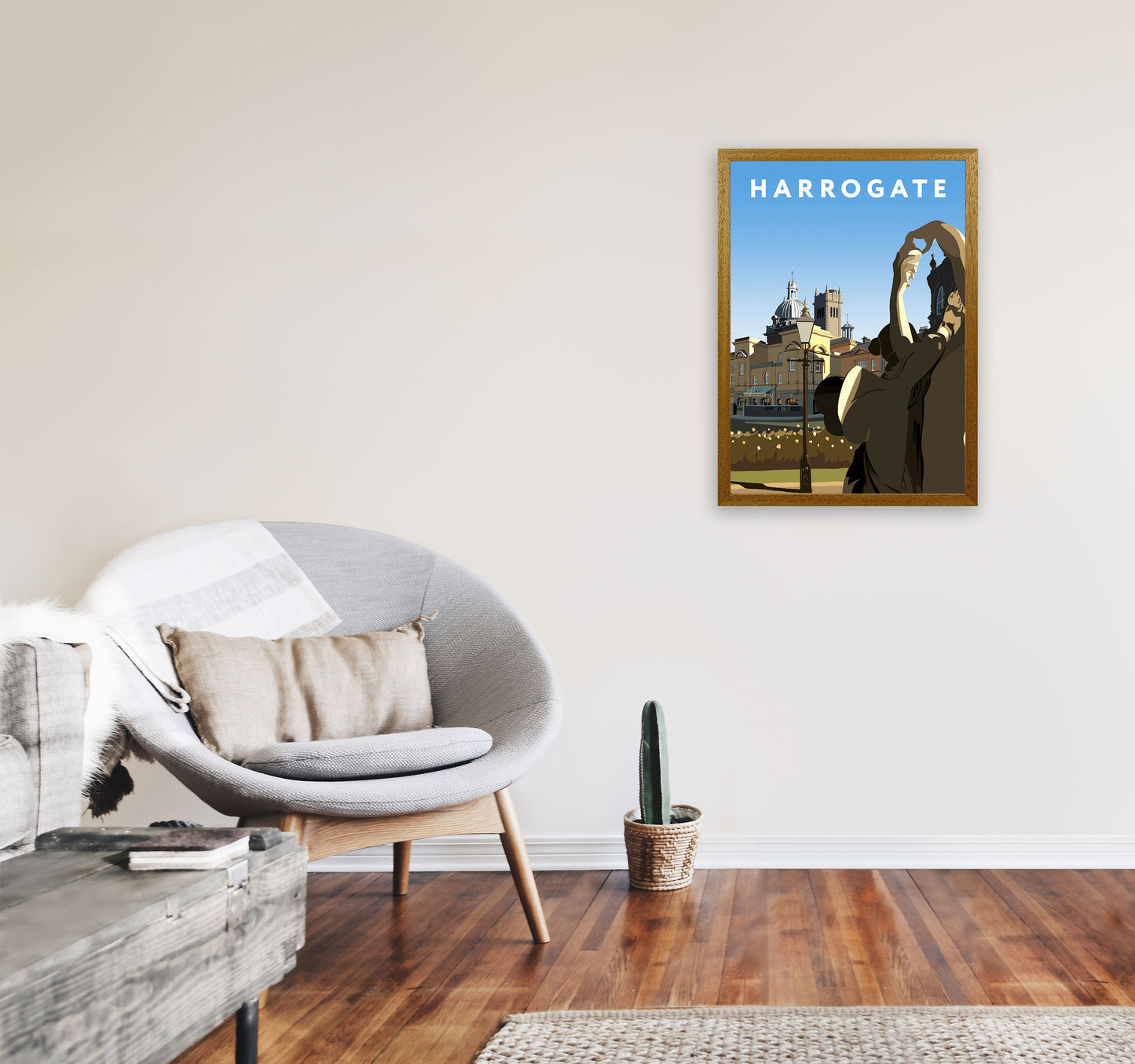 Harrogate Art Print by Richard O'Neill, Framed Wall Art A2 Print Only