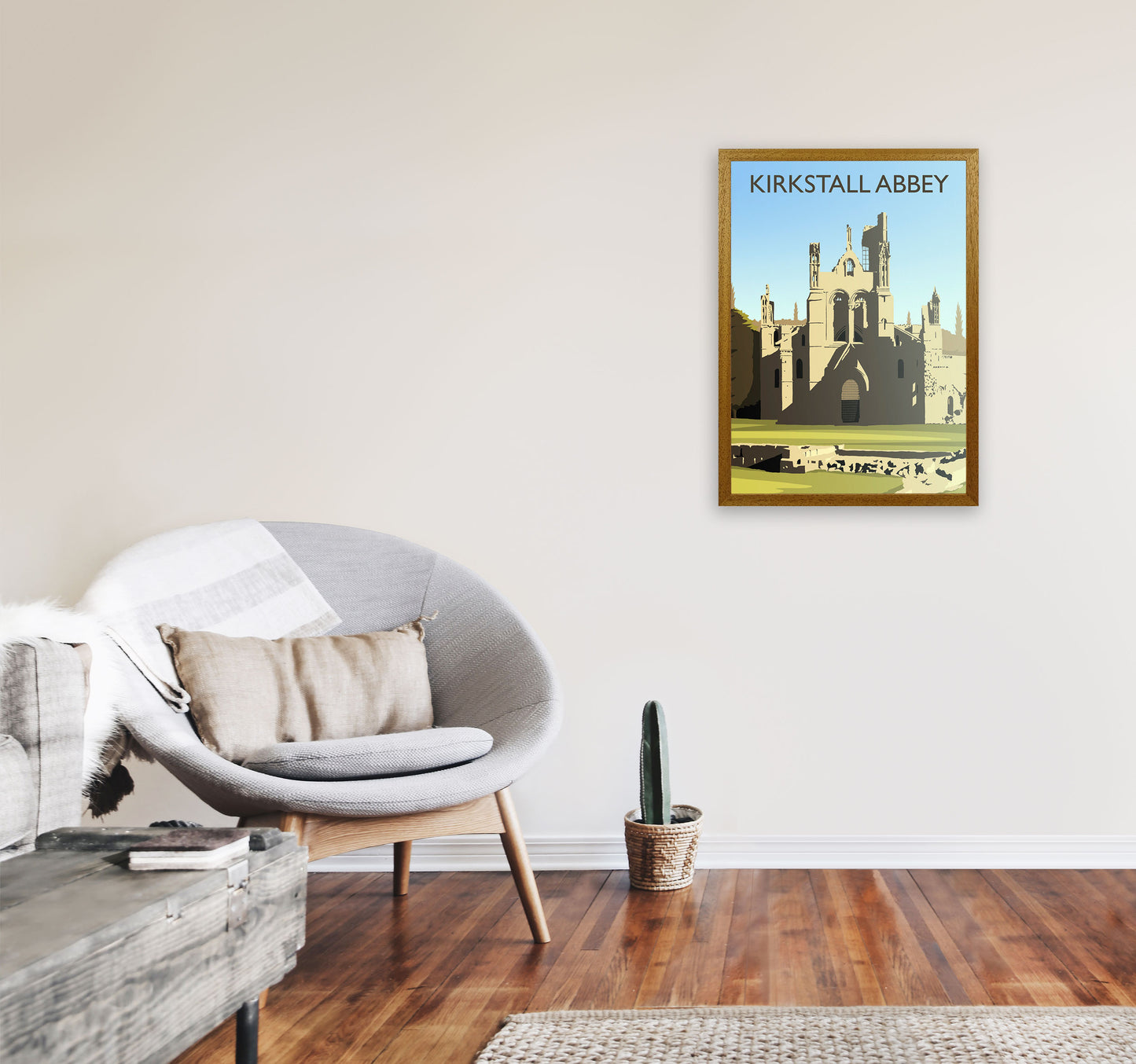 Kirkstall Abbey portrait by Richard O'Neill A2 Print Only