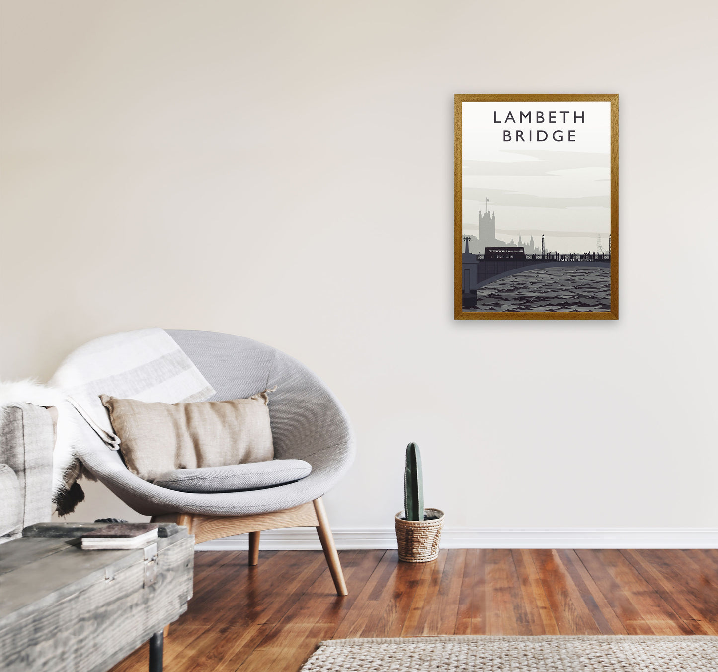 Lambeth Bridge portrait by Richard O'Neill A2 Print Only