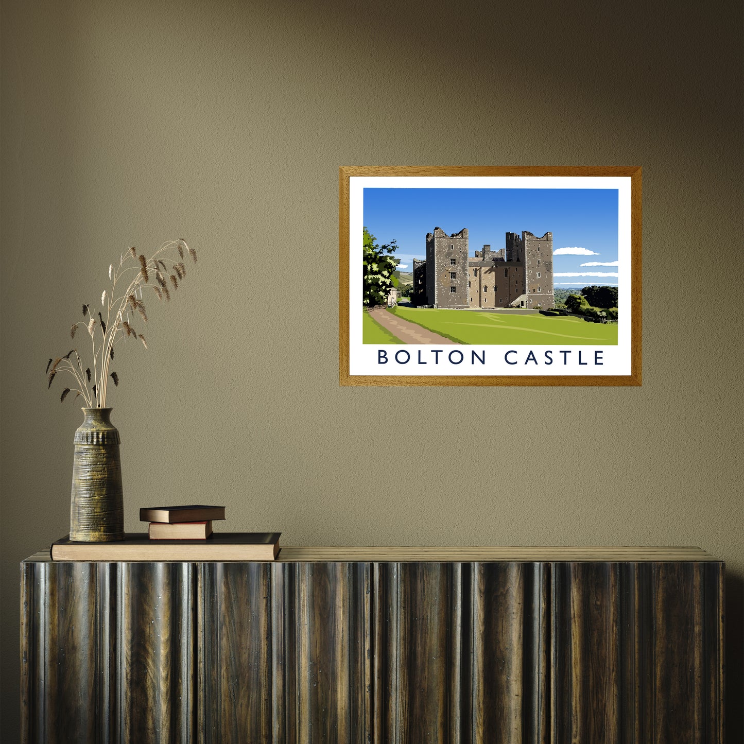 Bolton Castle 2 by Richard O'Neill A2 Oak Frame