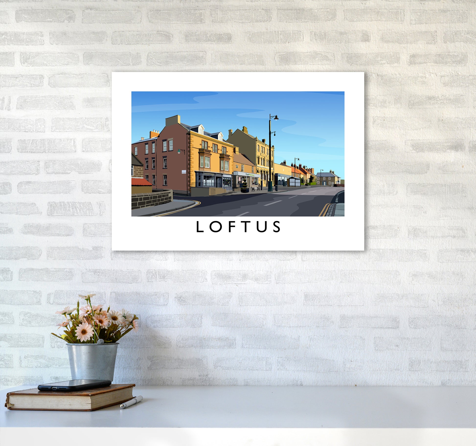 Loftus 3 Art Print by Richard O'Neill A2 Black Frame