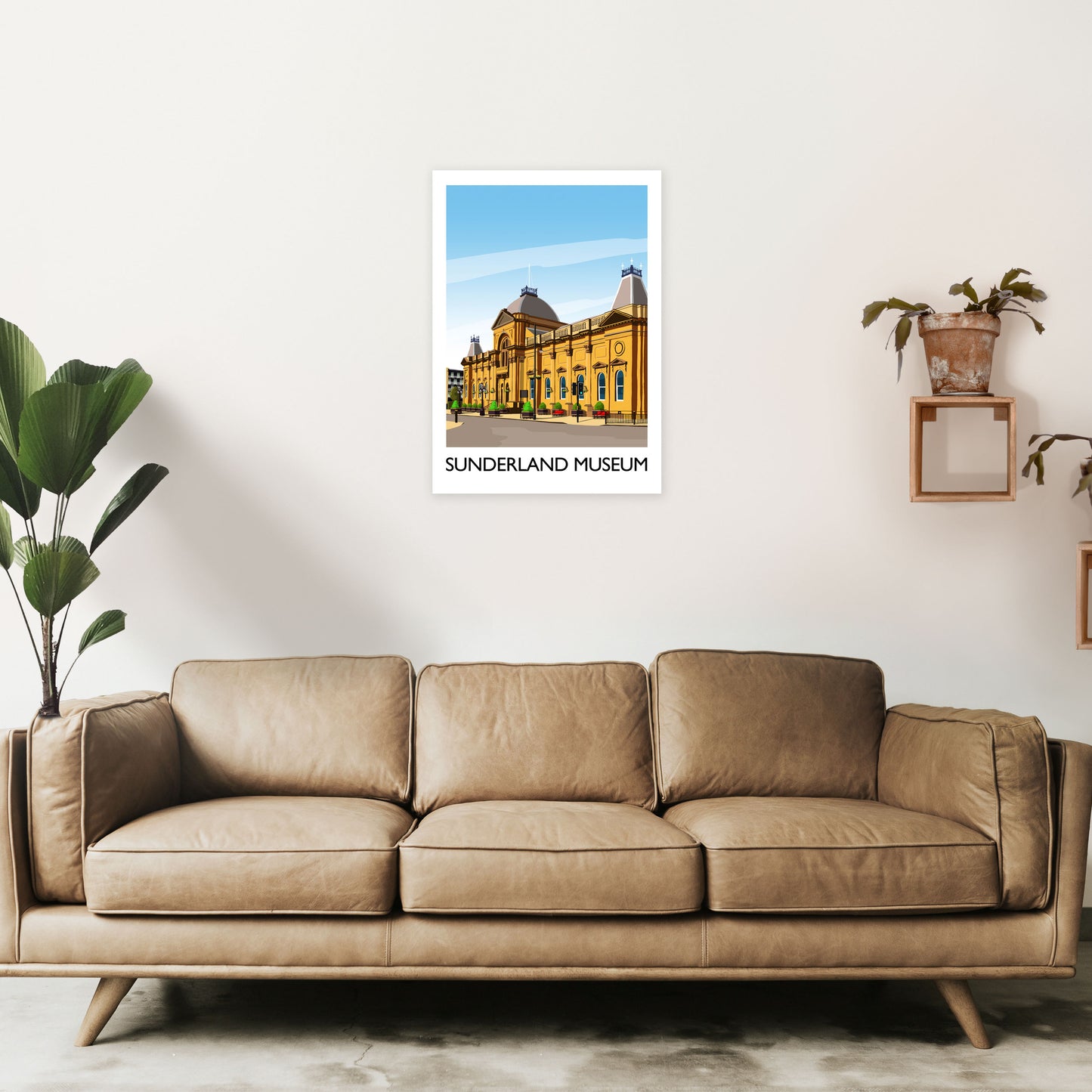 Sunderland Museum 2 Portrait Travel Art Print by Richard O'Neill A2 Black Frame