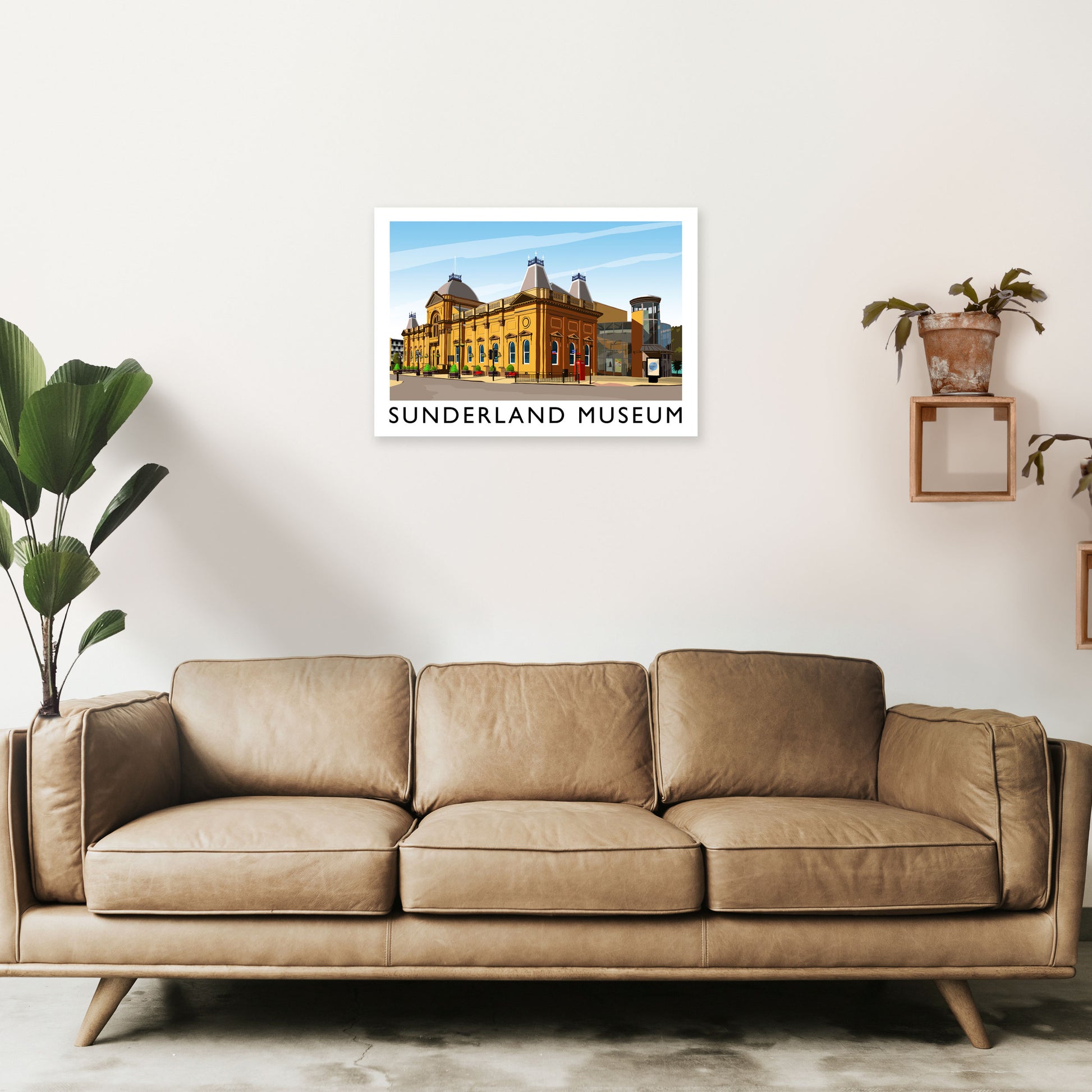 Sunderland Museum 2 Travel Art Print by Richard O'Neill A2 Black Frame