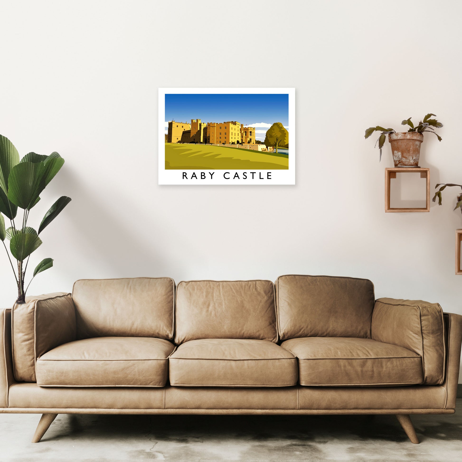 Raby Castle 2 Travel Art Print by Richard O'Neill A2 Black Frame