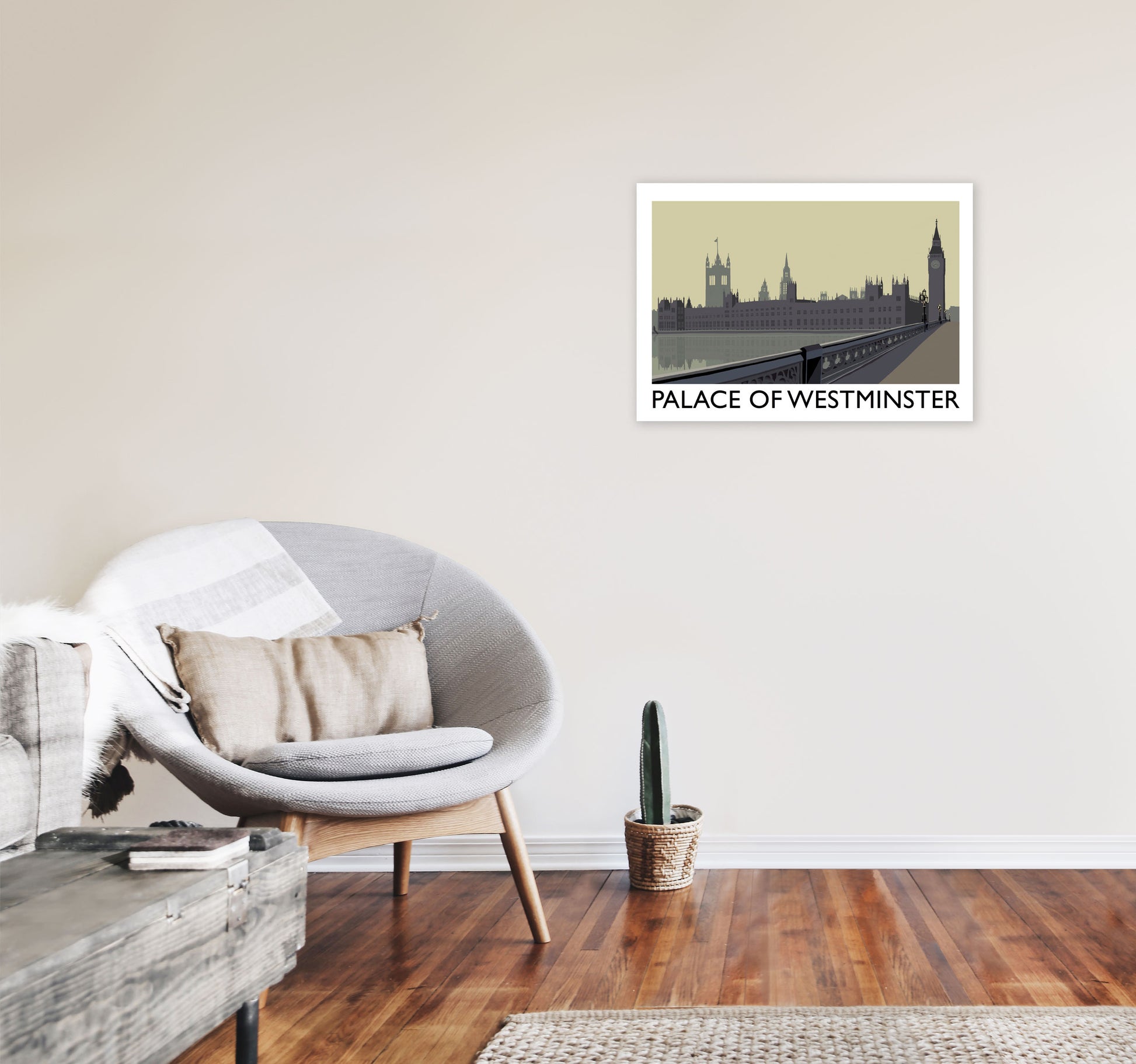 Palace Of Westminster by Richard O'Neill A2 Black Frame