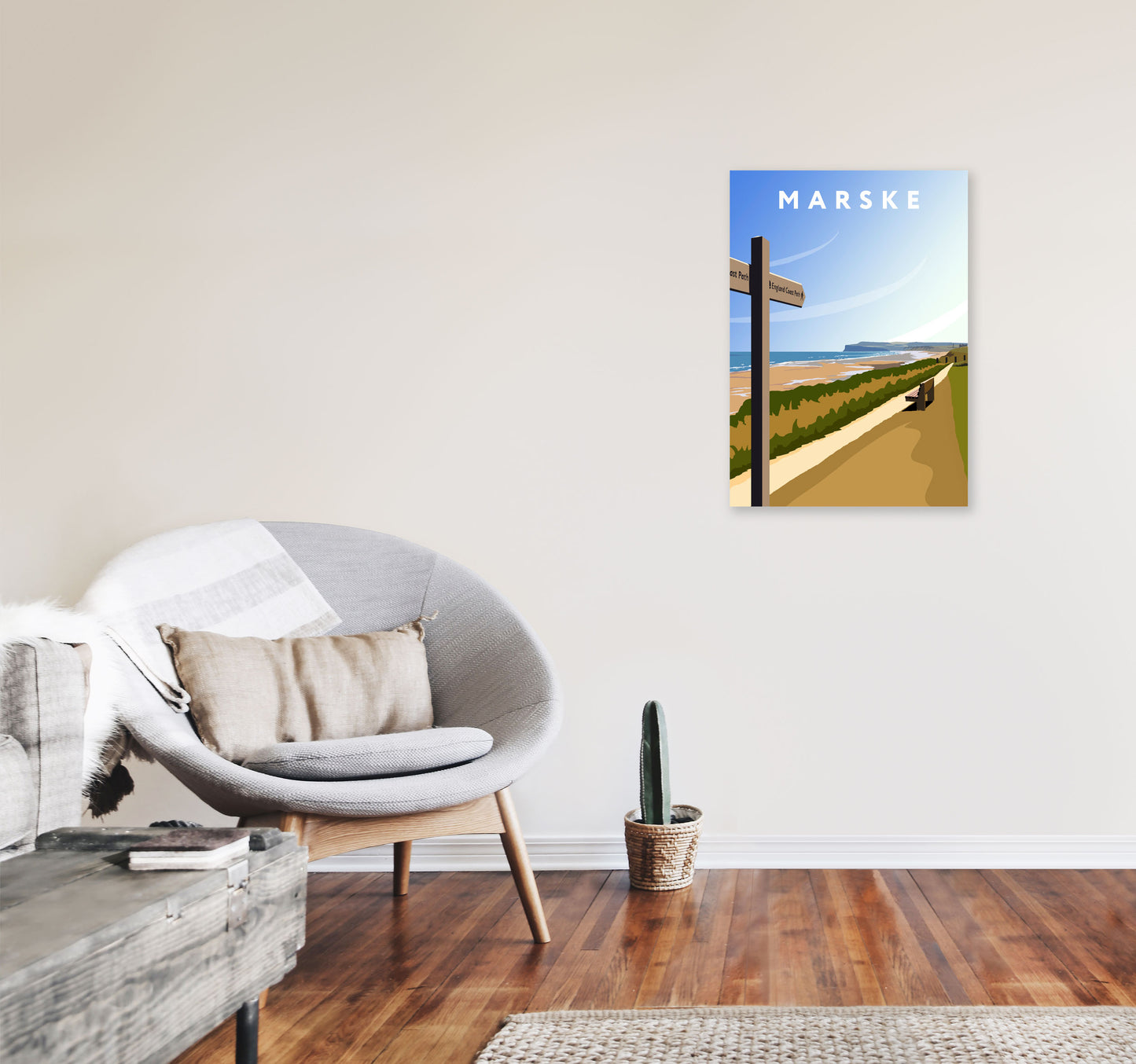 Marske Portrait by Richard O'Neill A2 Black Frame