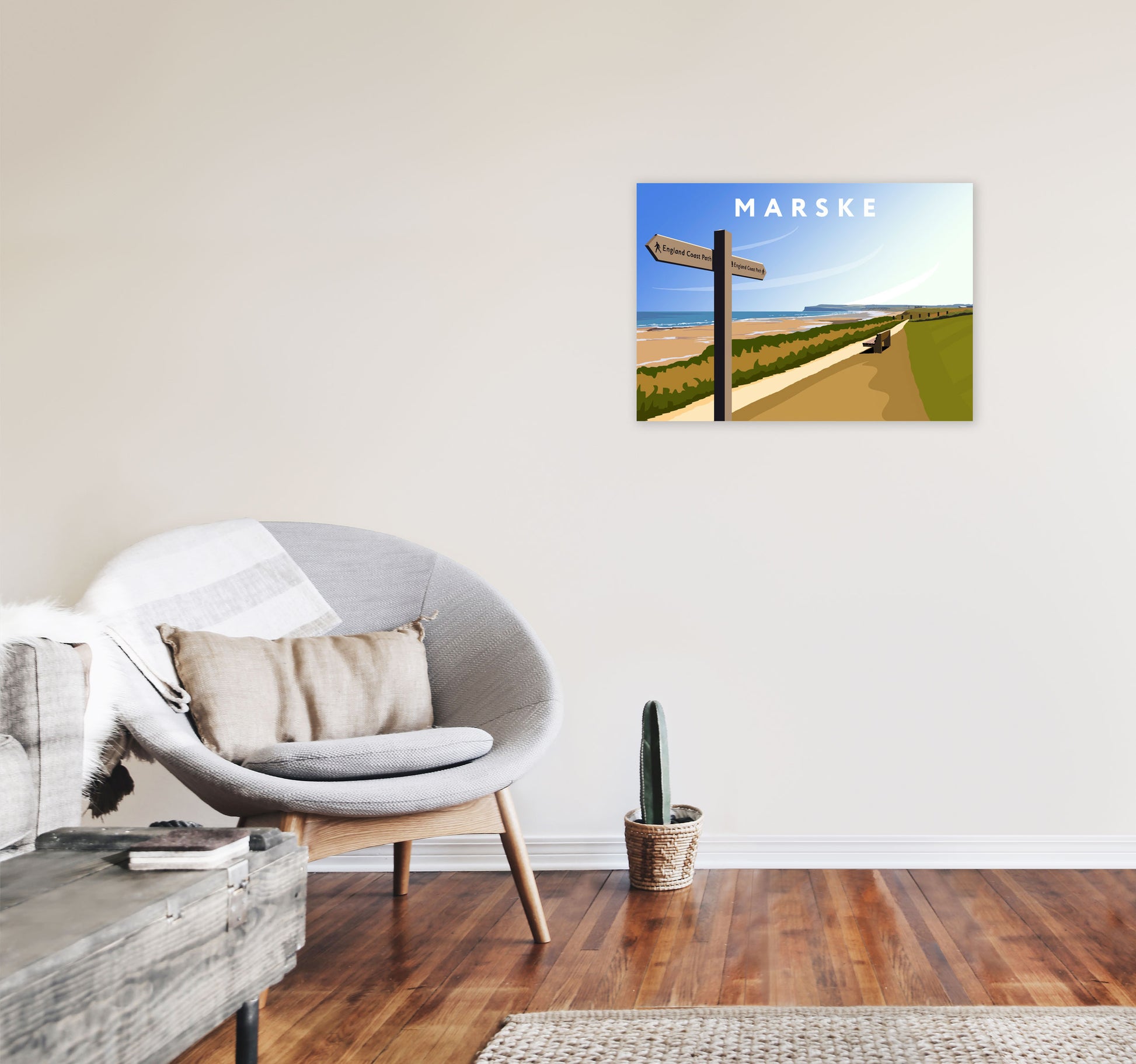 Marske by Richard O'Neill A2 Black Frame