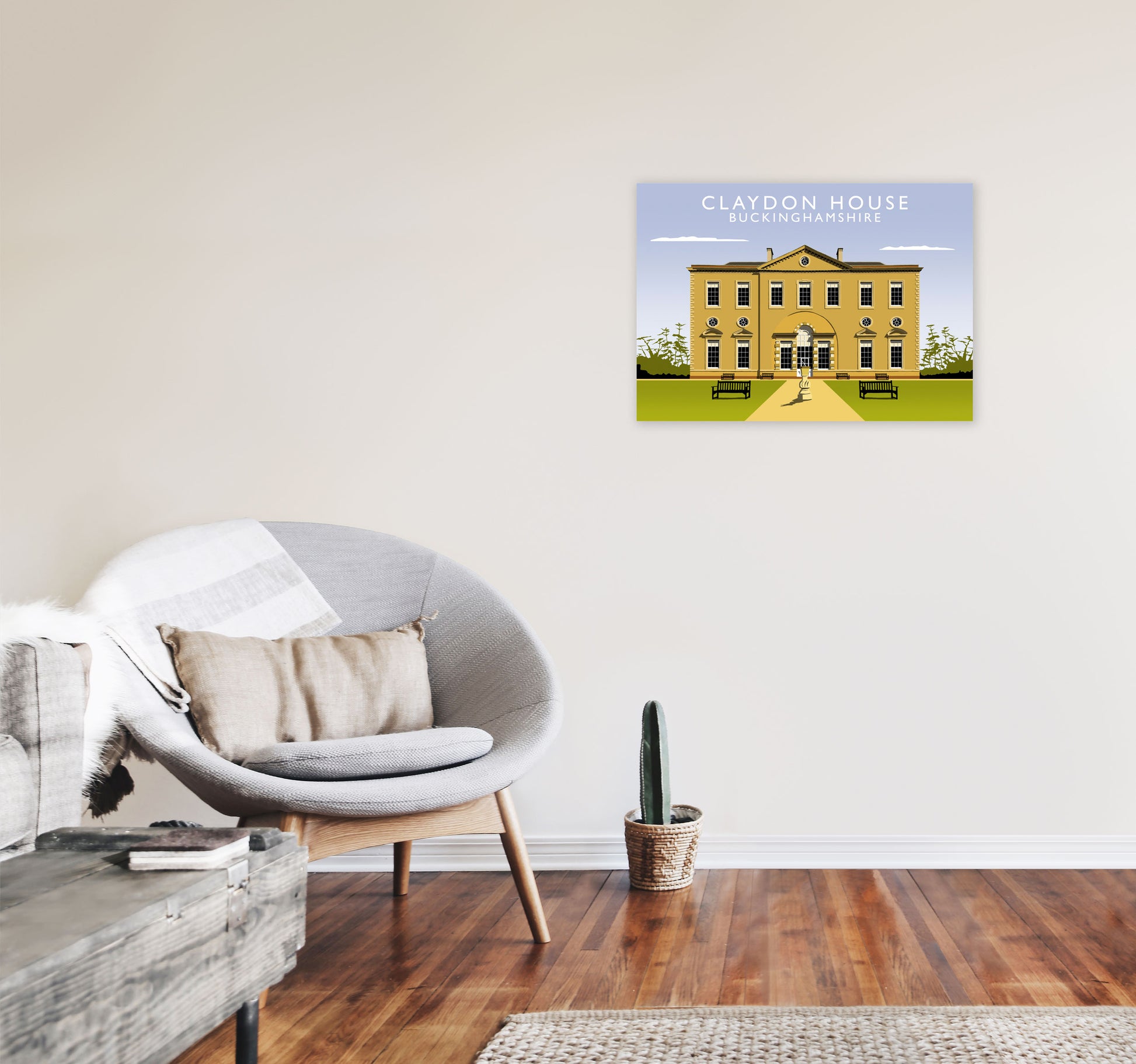 Claydon House by Richard O'Neill A2 Black Frame