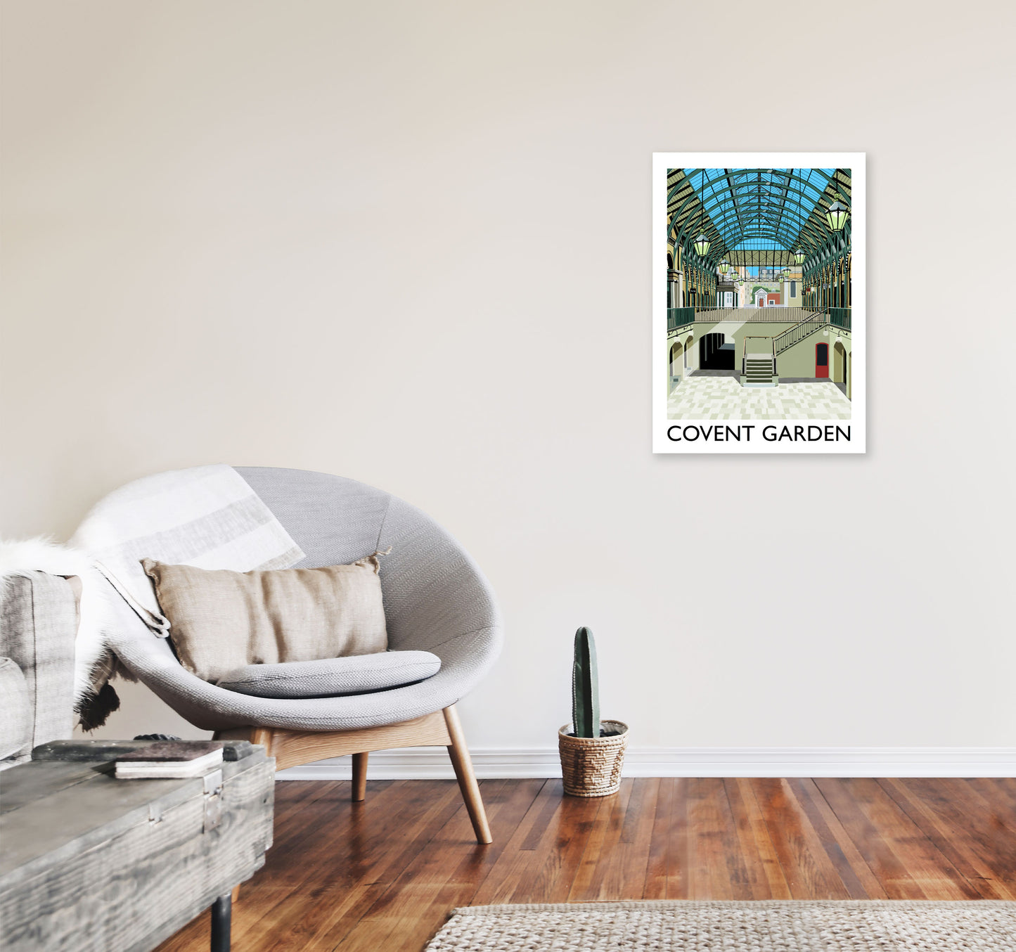 Covent Garden Art Print by Richard O'Neill A2 Black Frame