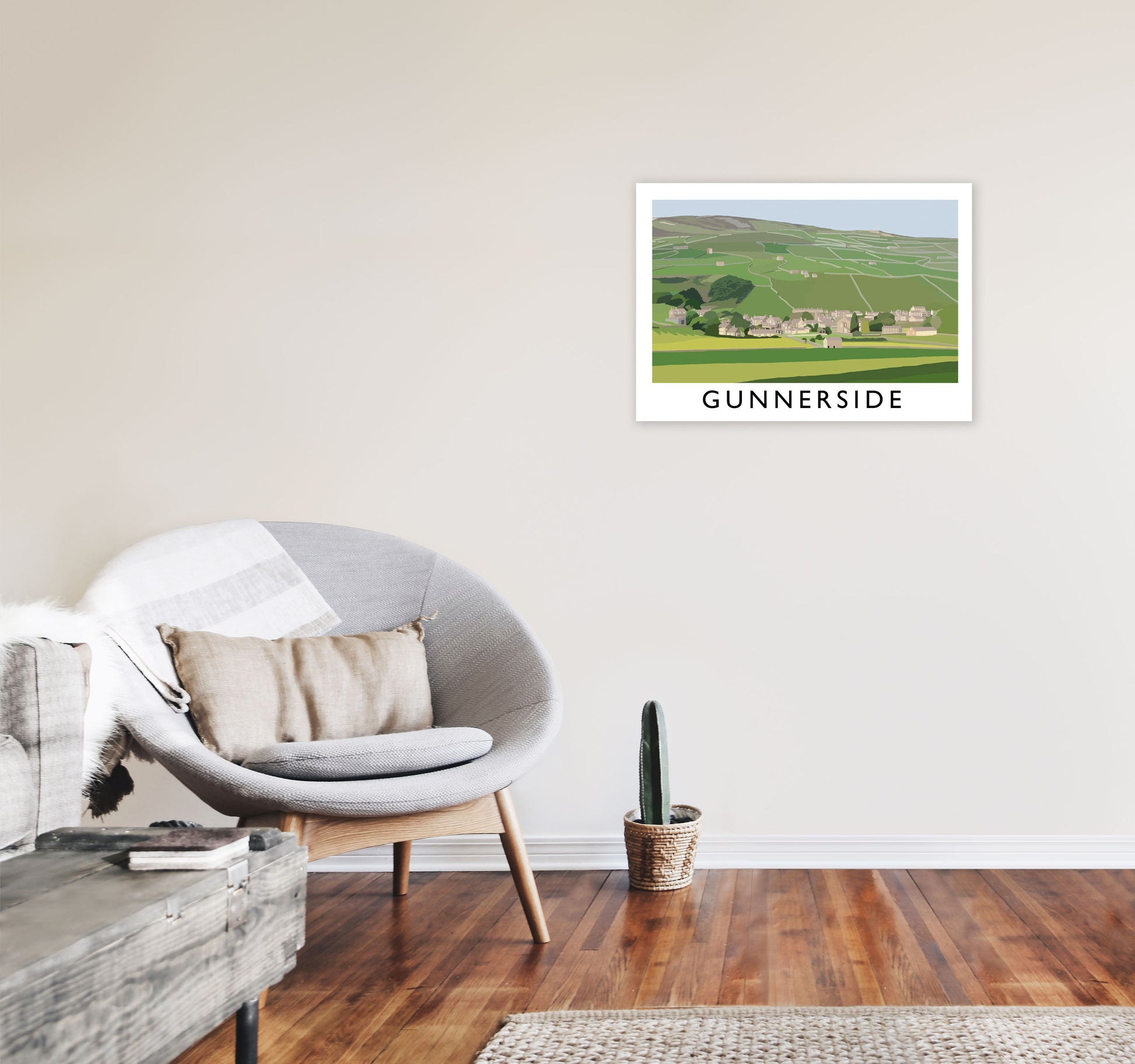 Gunnerside by Richard O'Neill A2 Black Frame