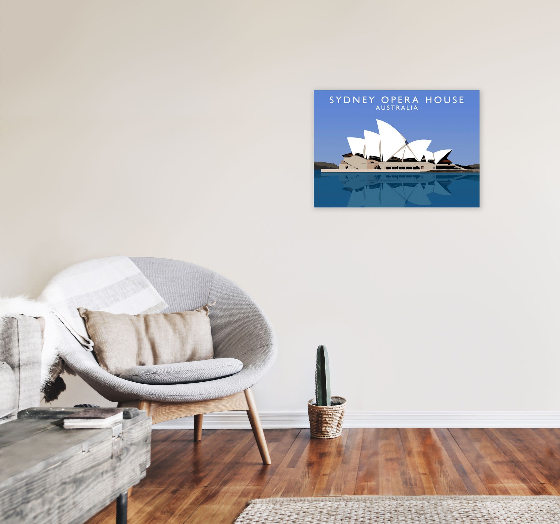 Sydney Opera House Australia Framed Digital Art Print by Richard O'Neill A2 Black Frame