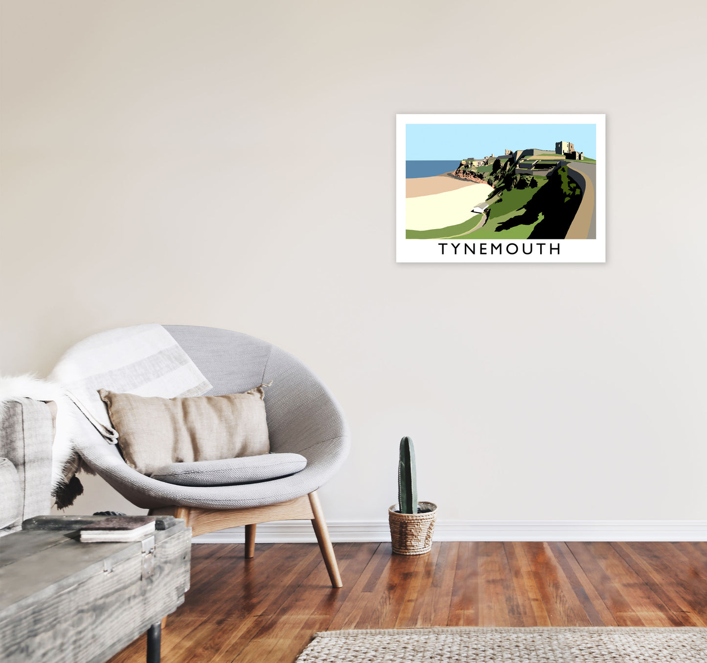 Tynemouth Framed Digital Art Print by Richard O'Neill A2 Black Frame