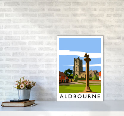 Aldbourne portrait by Richard O'Neill A2 Black Frame