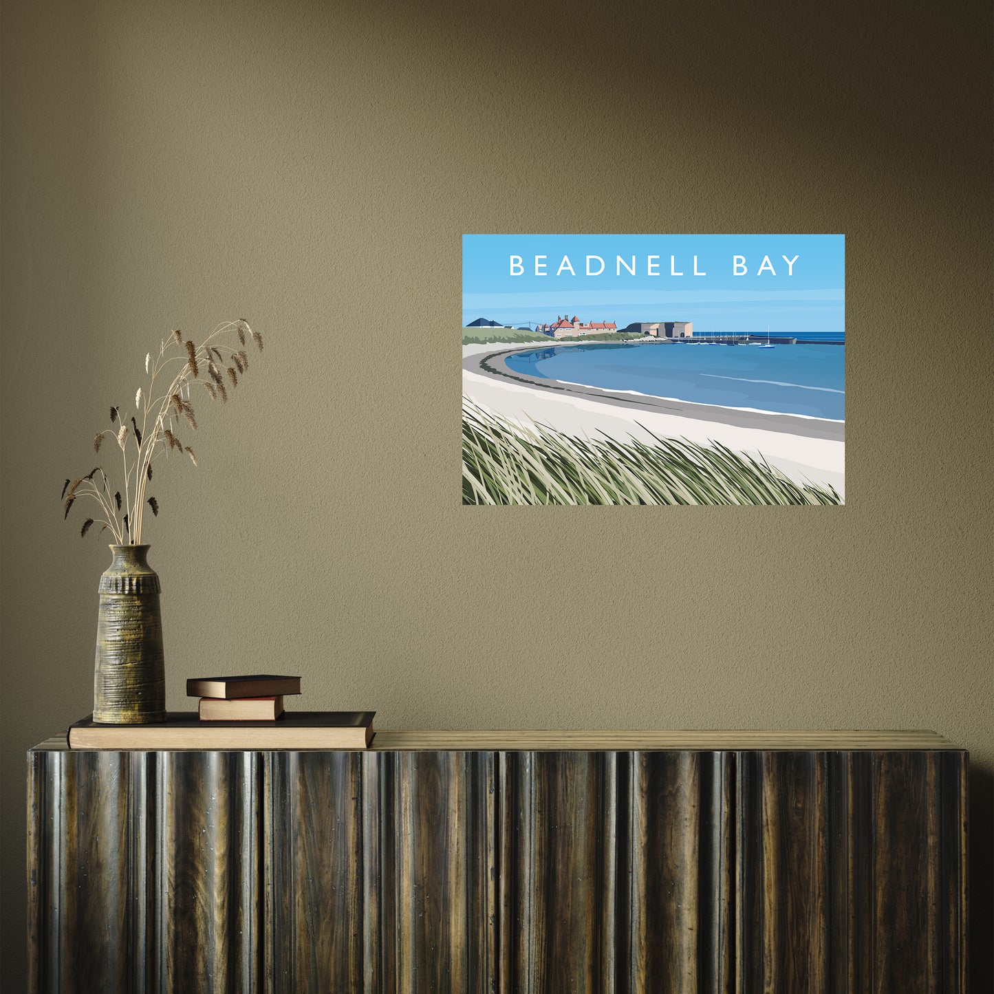 Beadnell Bay by Richard O'Neill A2 Print Only