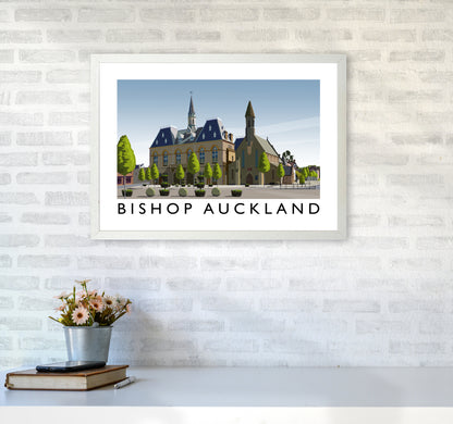Bishop Auckland Art Print by Richard O'Neill A2 Oak Frame