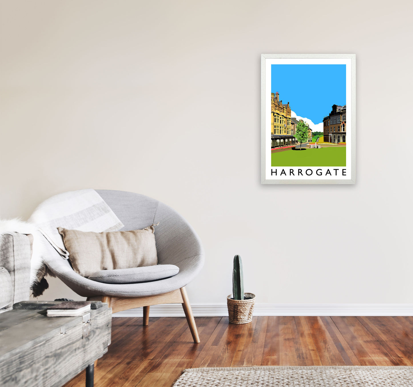 Harrogate Framed Digital Art Print by Richard O'Neill A2 Oak Frame