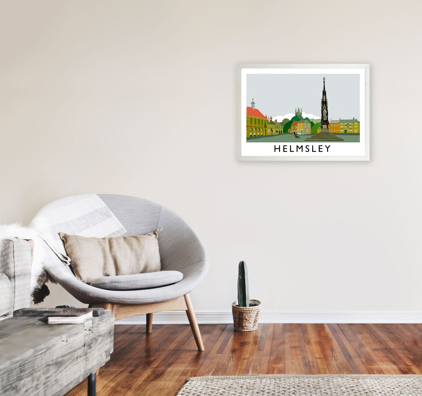 Helmsley Art Print by Richard O'Neill A2 Oak Frame