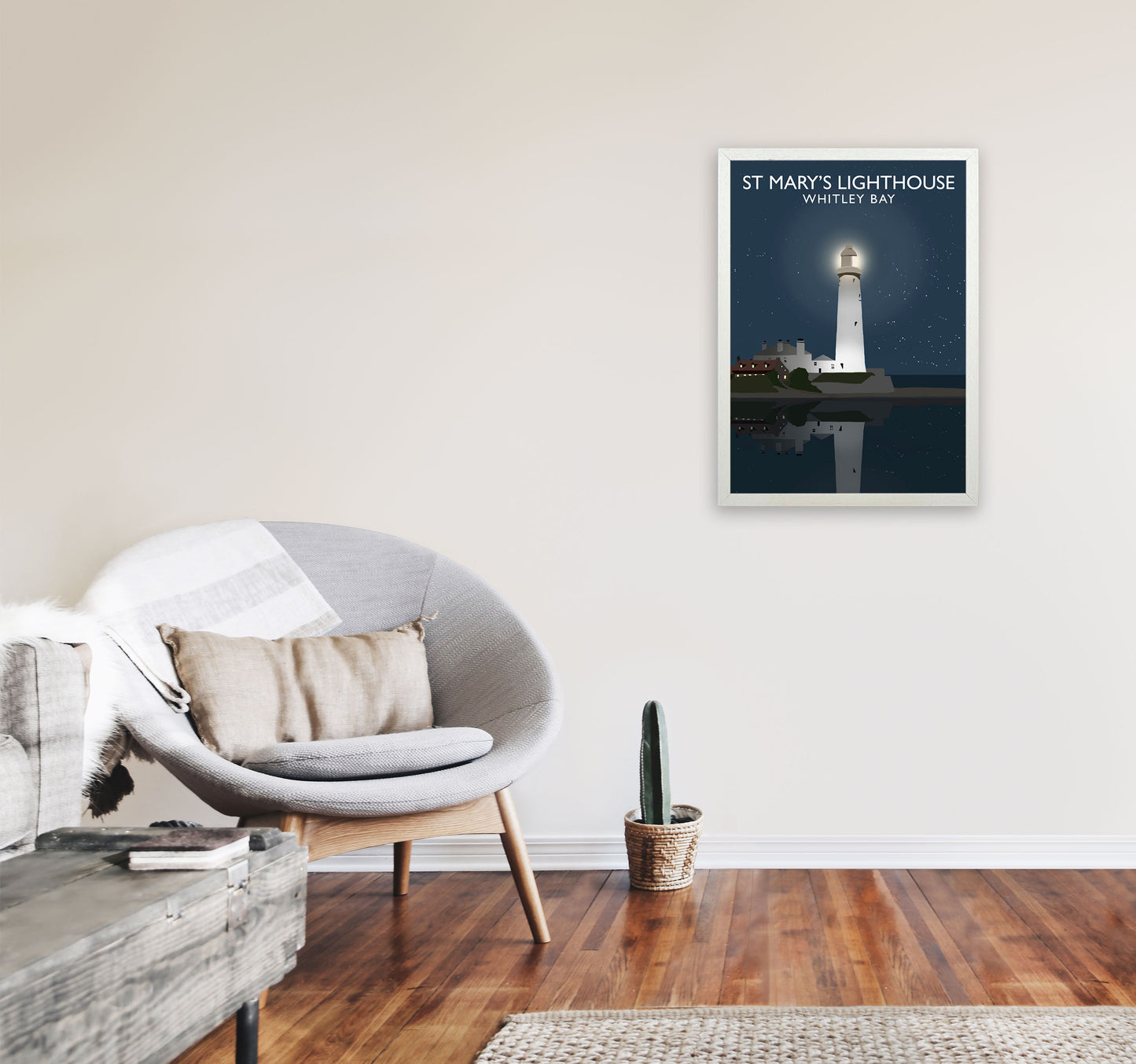 St. Mary's Lighthouse by Richard O'Neill A2 Oak Frame