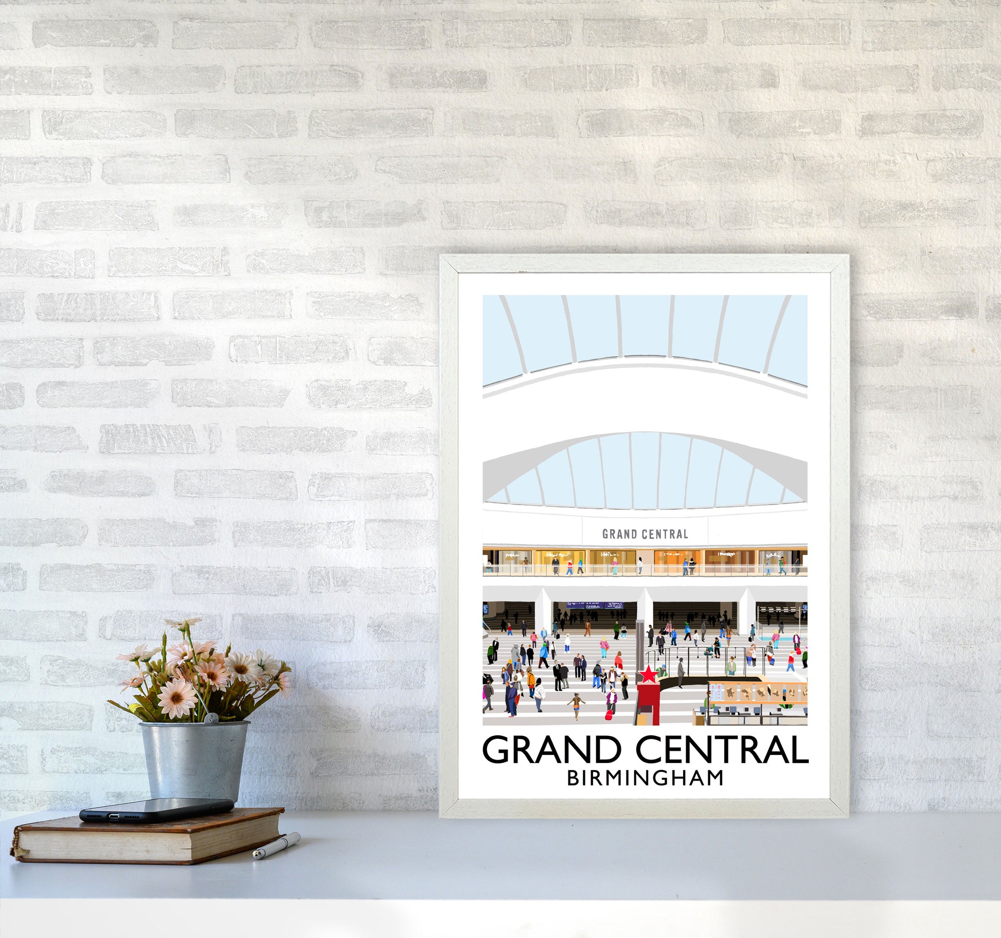 Grand Central Birmingham by Richard O'Neill A2 Oak Frame