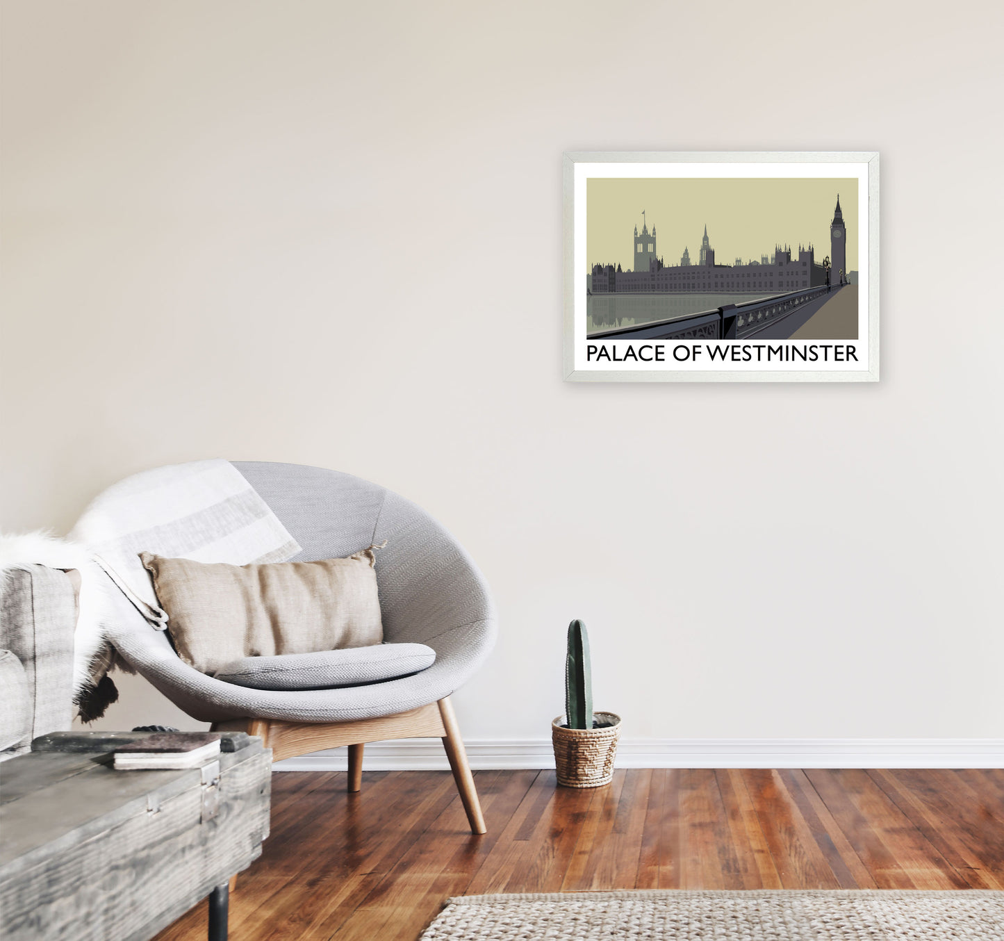 Palace Of Westminster by Richard O'Neill A2 Oak Frame